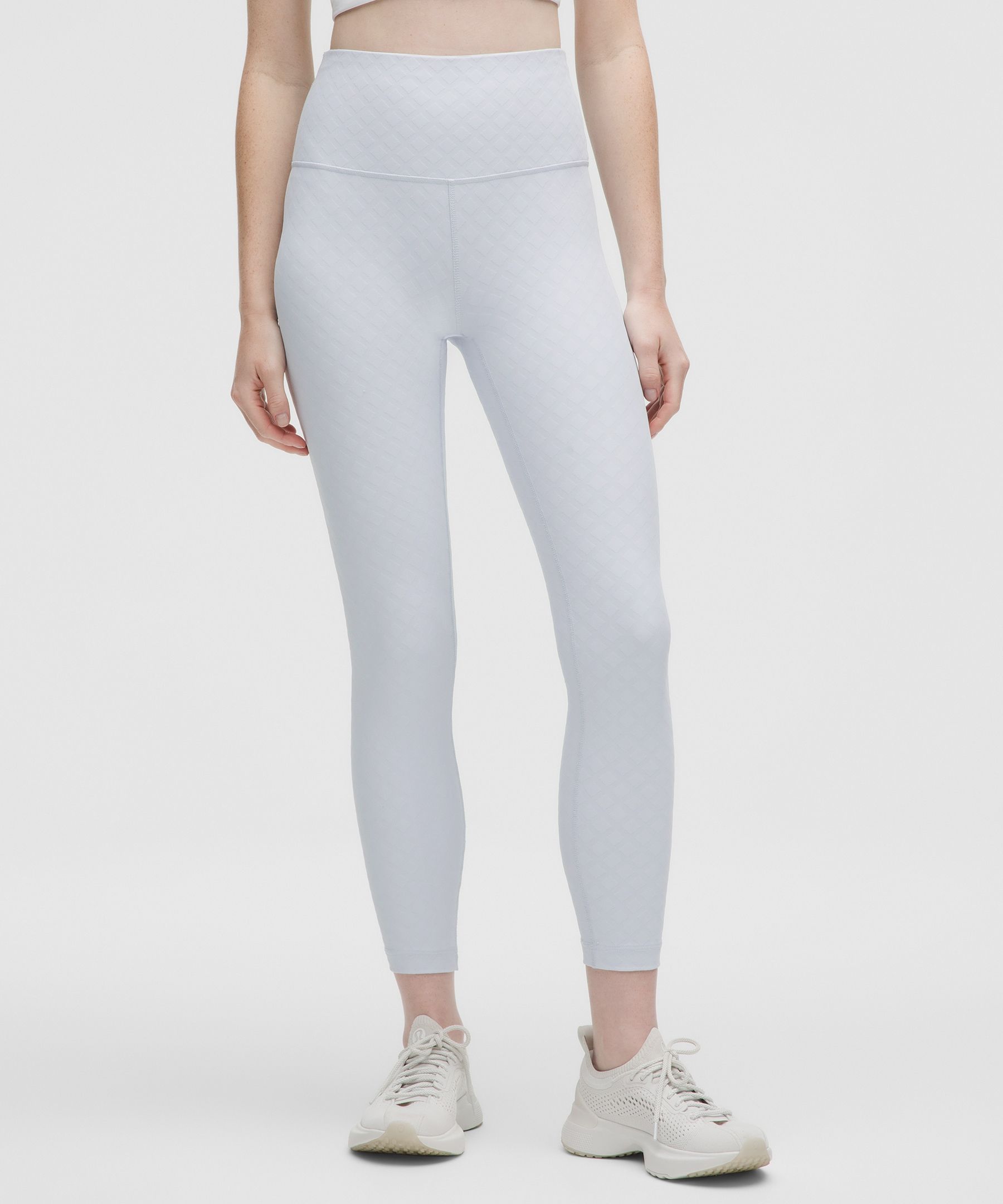 3D Jacquard Diamond Train High-Rise Tight 25"