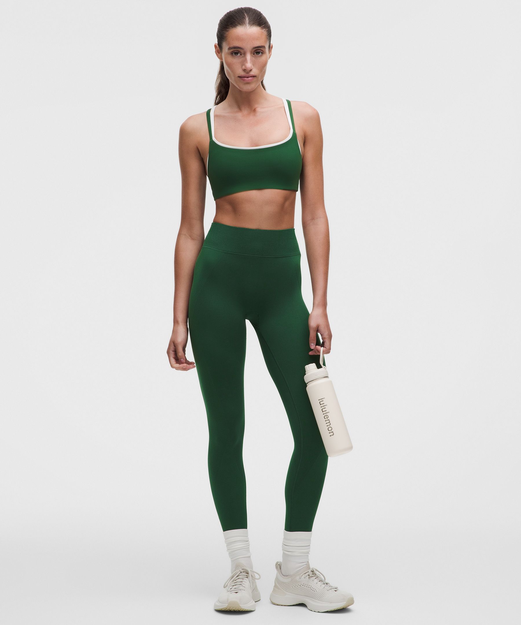 lululemon – Women’s Get Low High-Rise Training Tight Leggings – 25″ – Color Green – Size 16