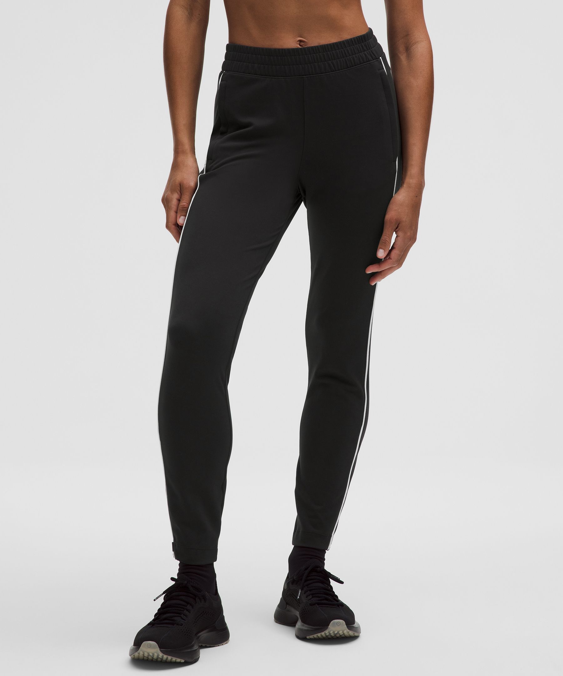 Lululemon Everlux Slim-fit High-rise Track Pant In Black