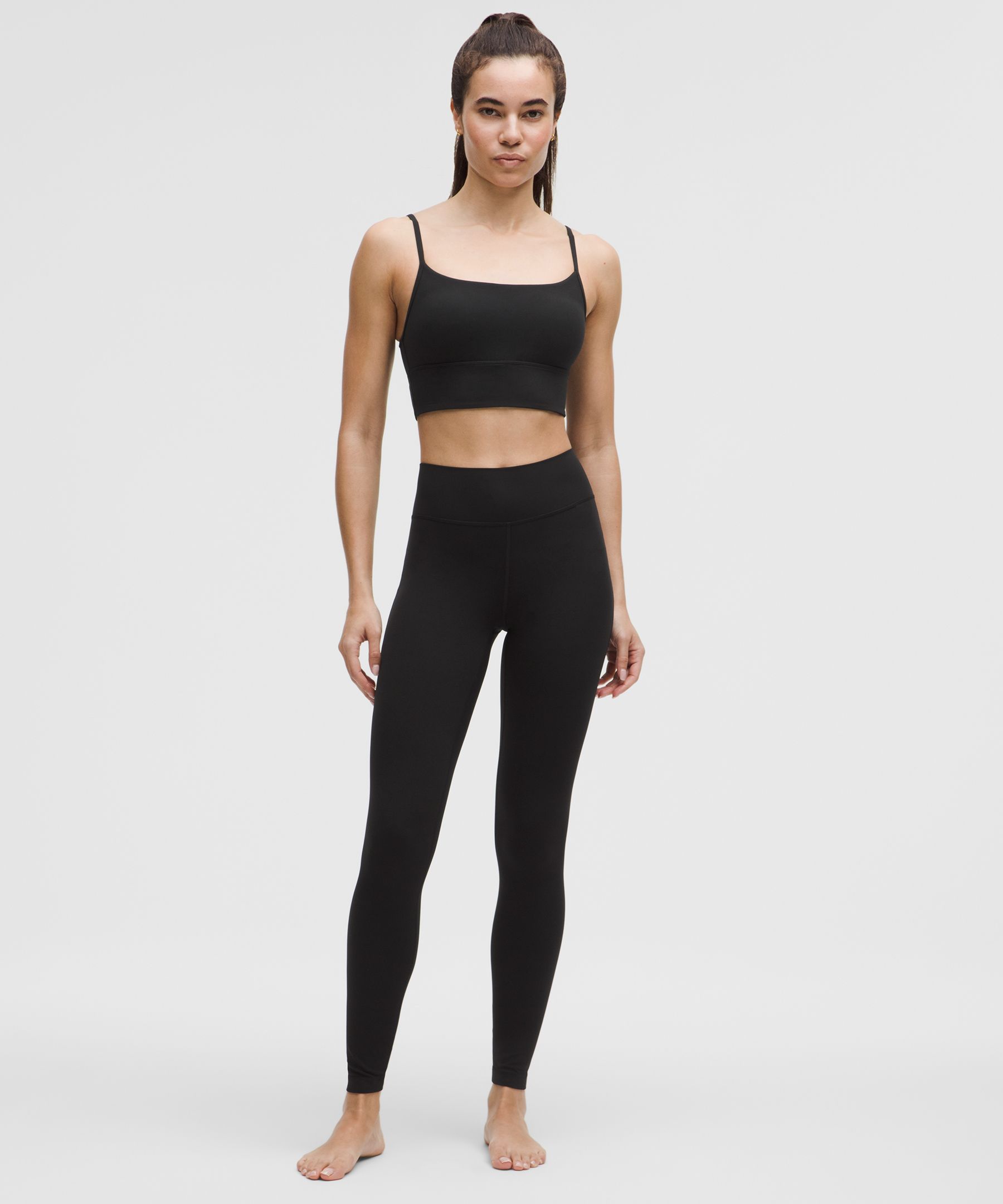 LULULEMON GROOVE HIGH-RISE RIBBED PANEL TIGHT 28" 