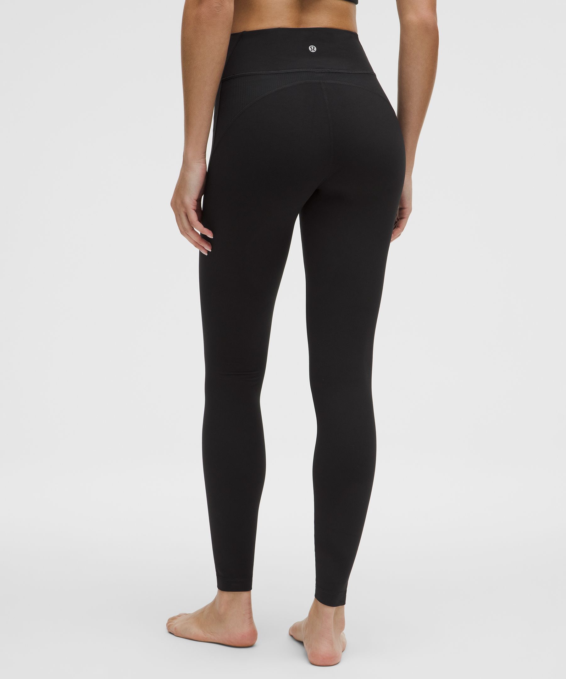 LULULEMON GROOVE HIGH-RISE RIBBED PANEL TIGHT 28" 