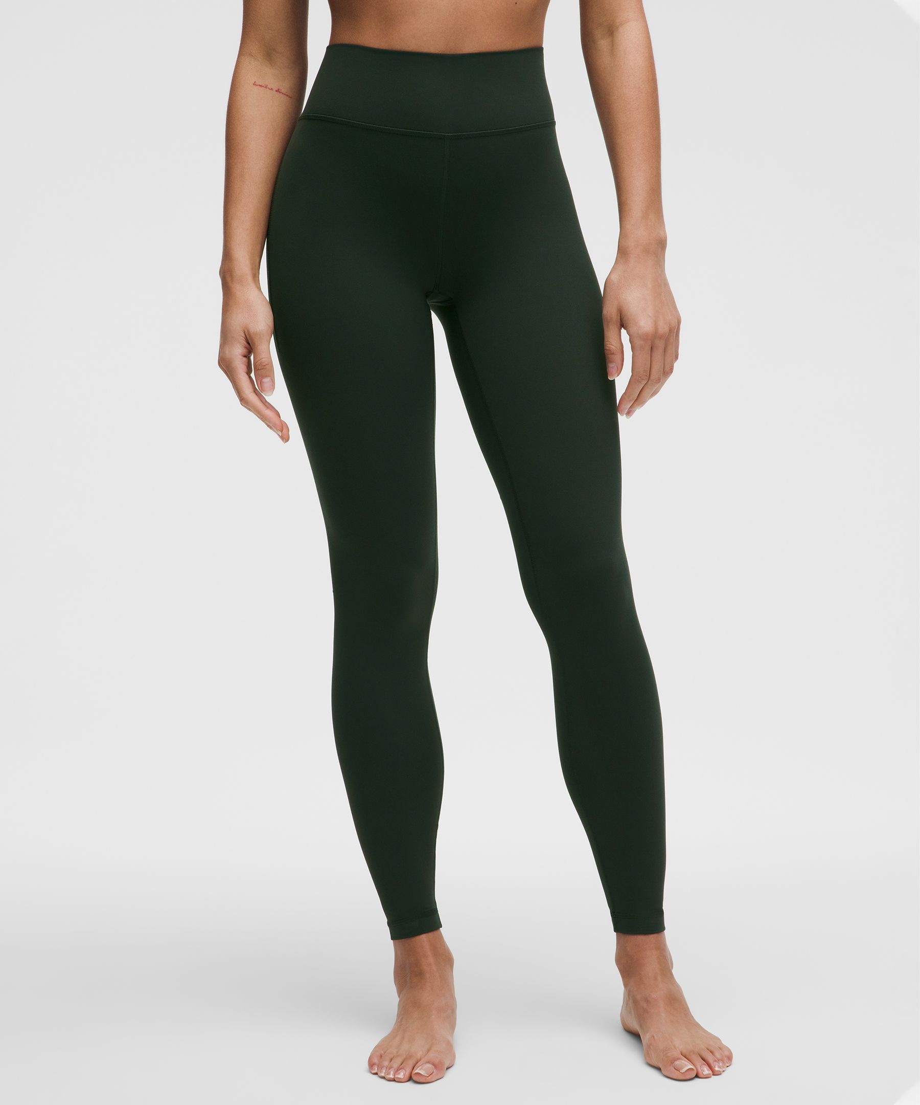 Groove High-Rise Ribbed Panel Tight 28" - Green