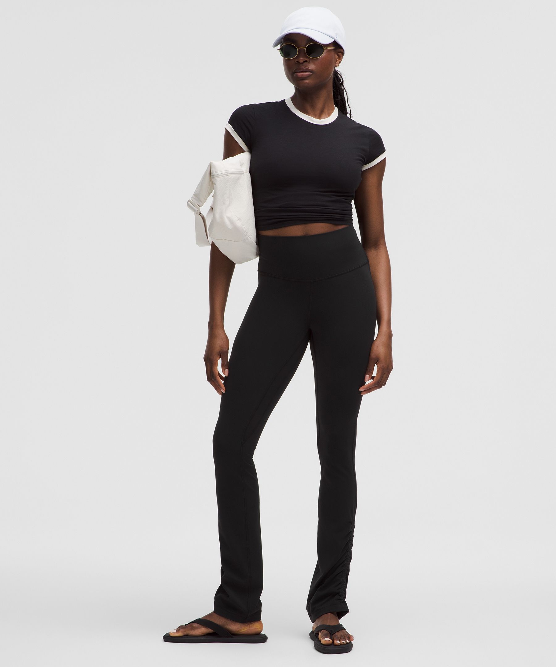 【lululemon】ヨガ Align Ruched-Leg ハイライズ Nulu パンツ LW5GS1S_0001_2