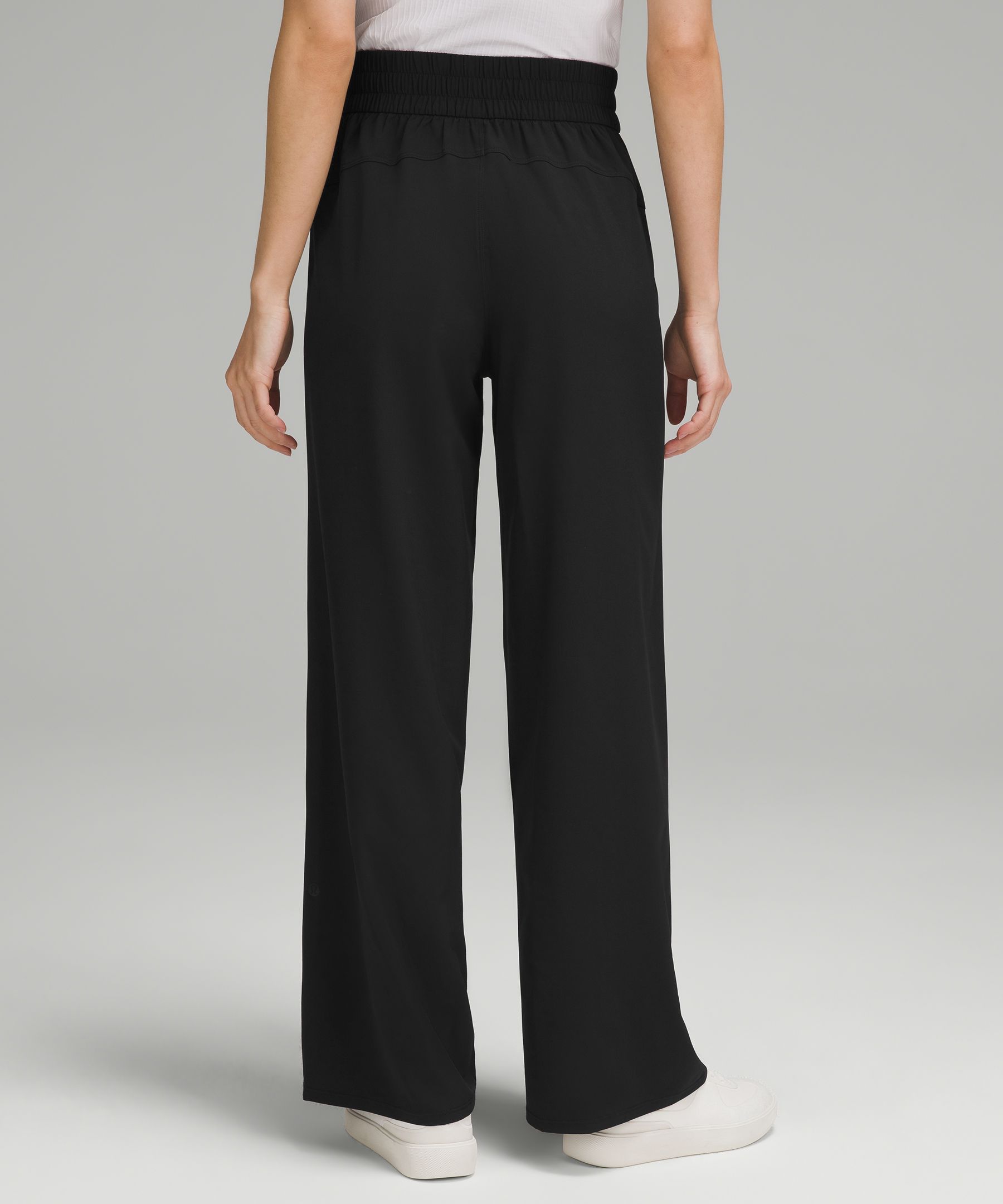 Front Pleat High Rise Wide Leg Pants