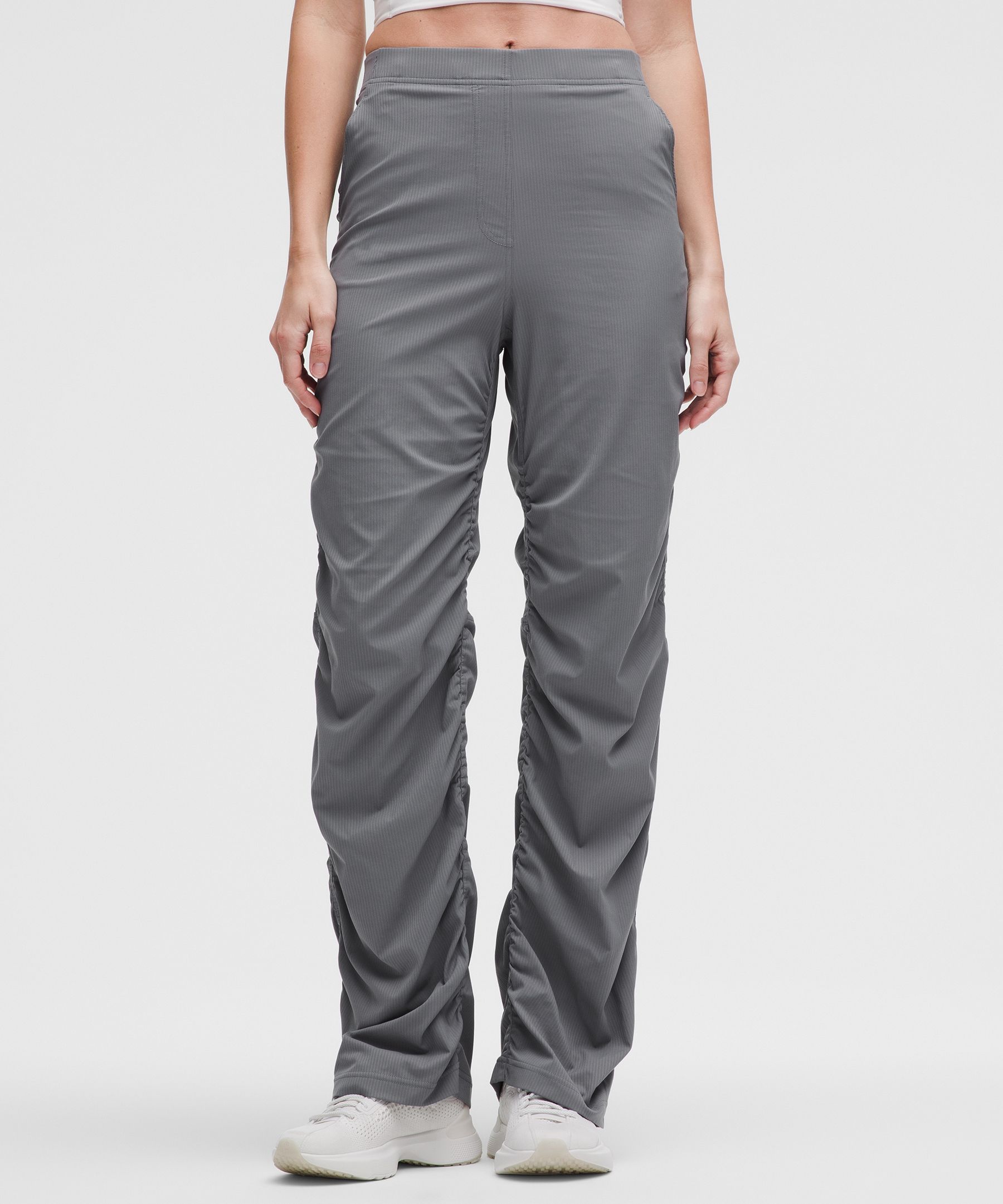 Dance Studio Slim-Fit High-Rise Flared Pant - Grey