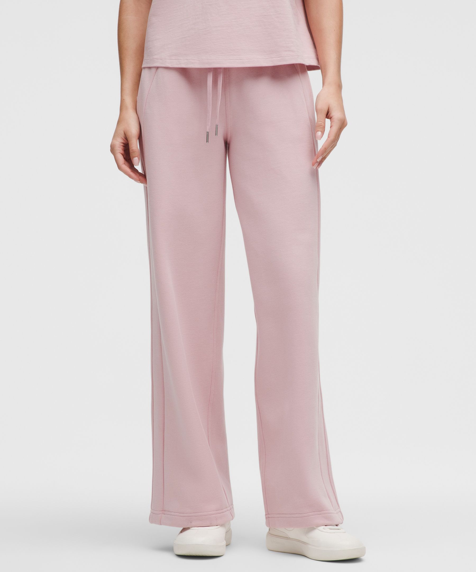 Scuba Mid-Rise Wide-Leg Pant Regular - Pink