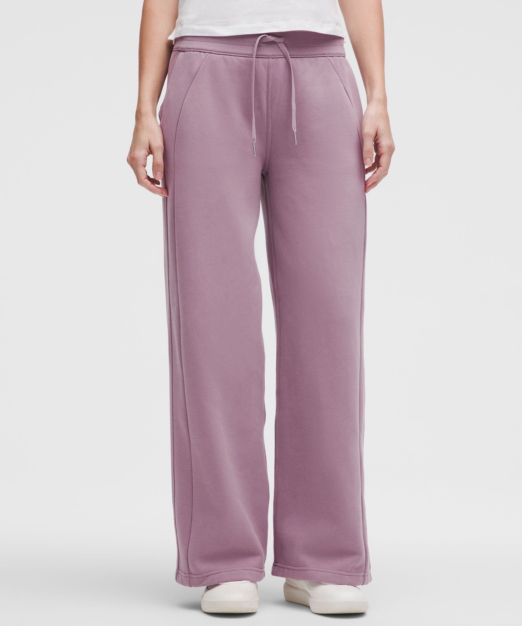 Scuba Mid-Rise Wide-Leg Pant Regular - Purple