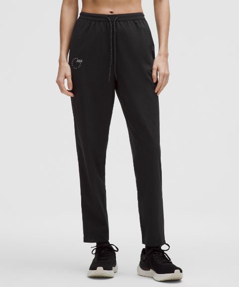 Lululemon Mile Maker Run Crew Graphic High-Rise Track Pant