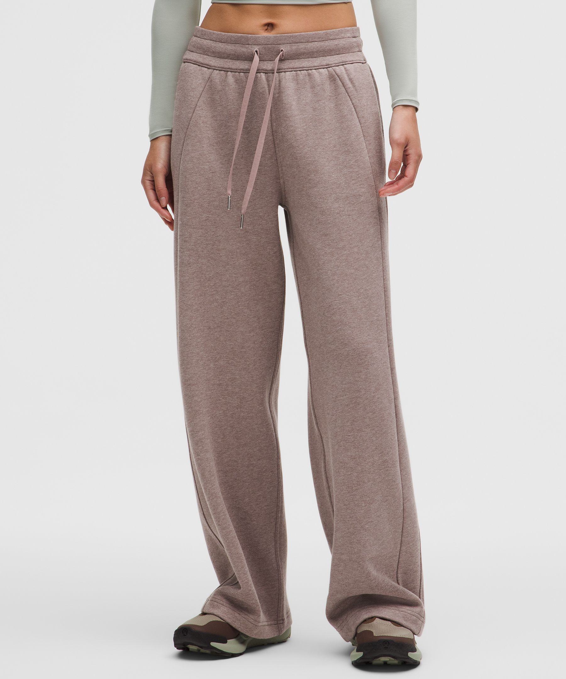 Scuba ミッドライズ ワイドレッグパンツ *アジアフィット | スウェット