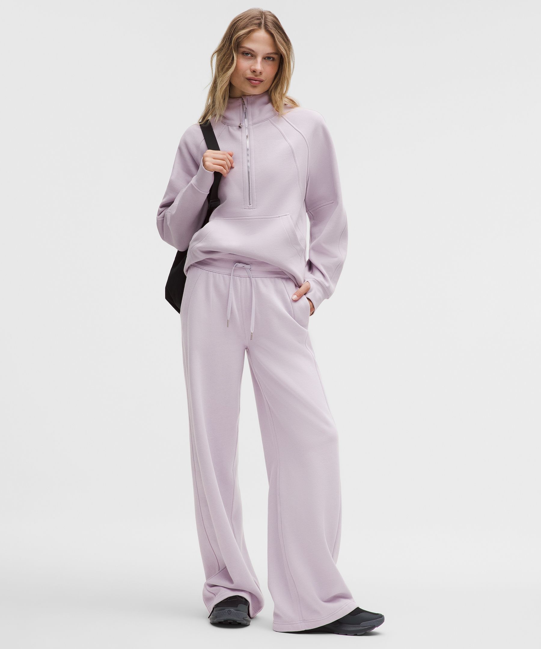 Scuba Mid-Rise Wide-Leg Pant 