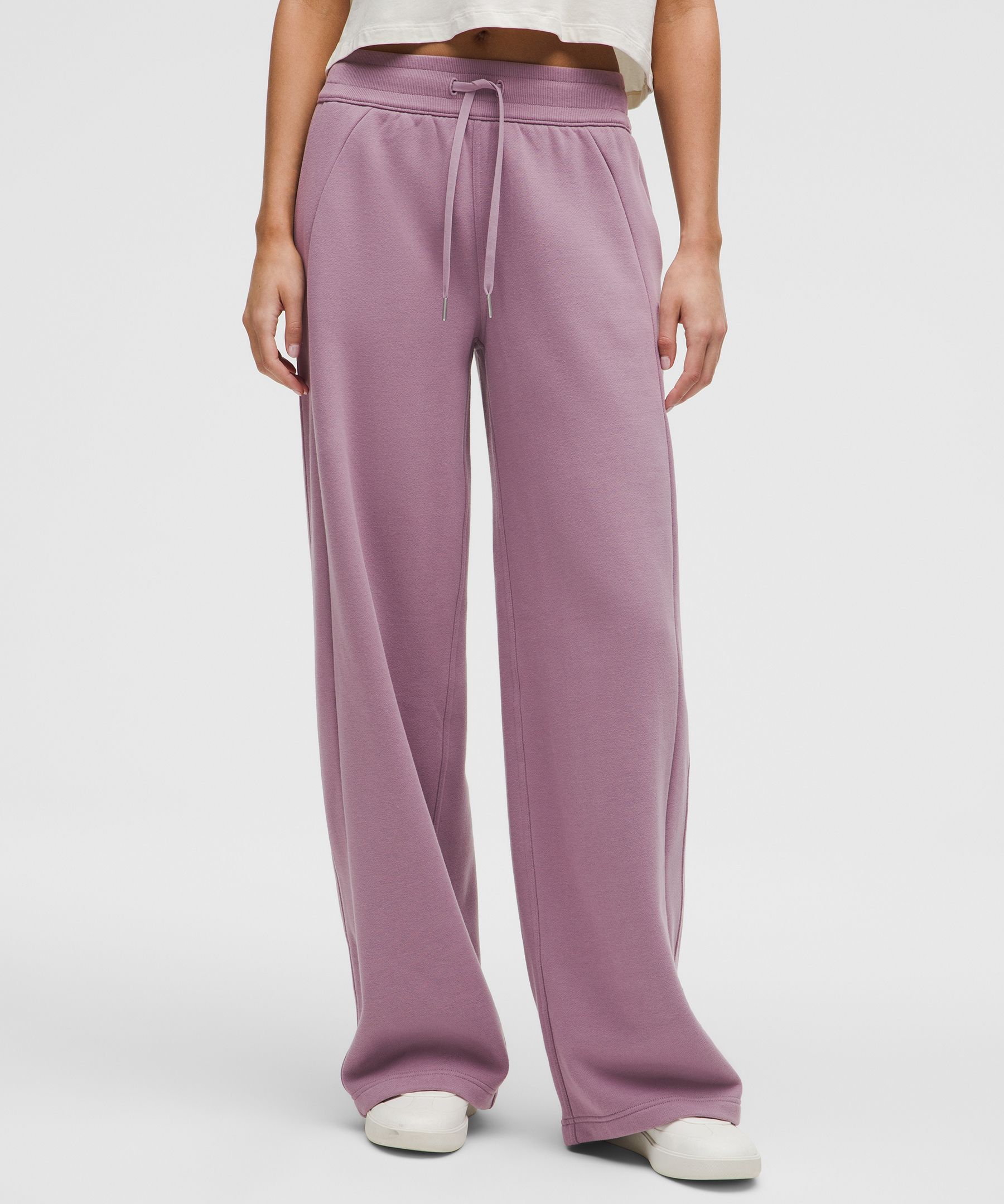 Scuba Mid-Rise Wide-Leg Pant Tall - Purple