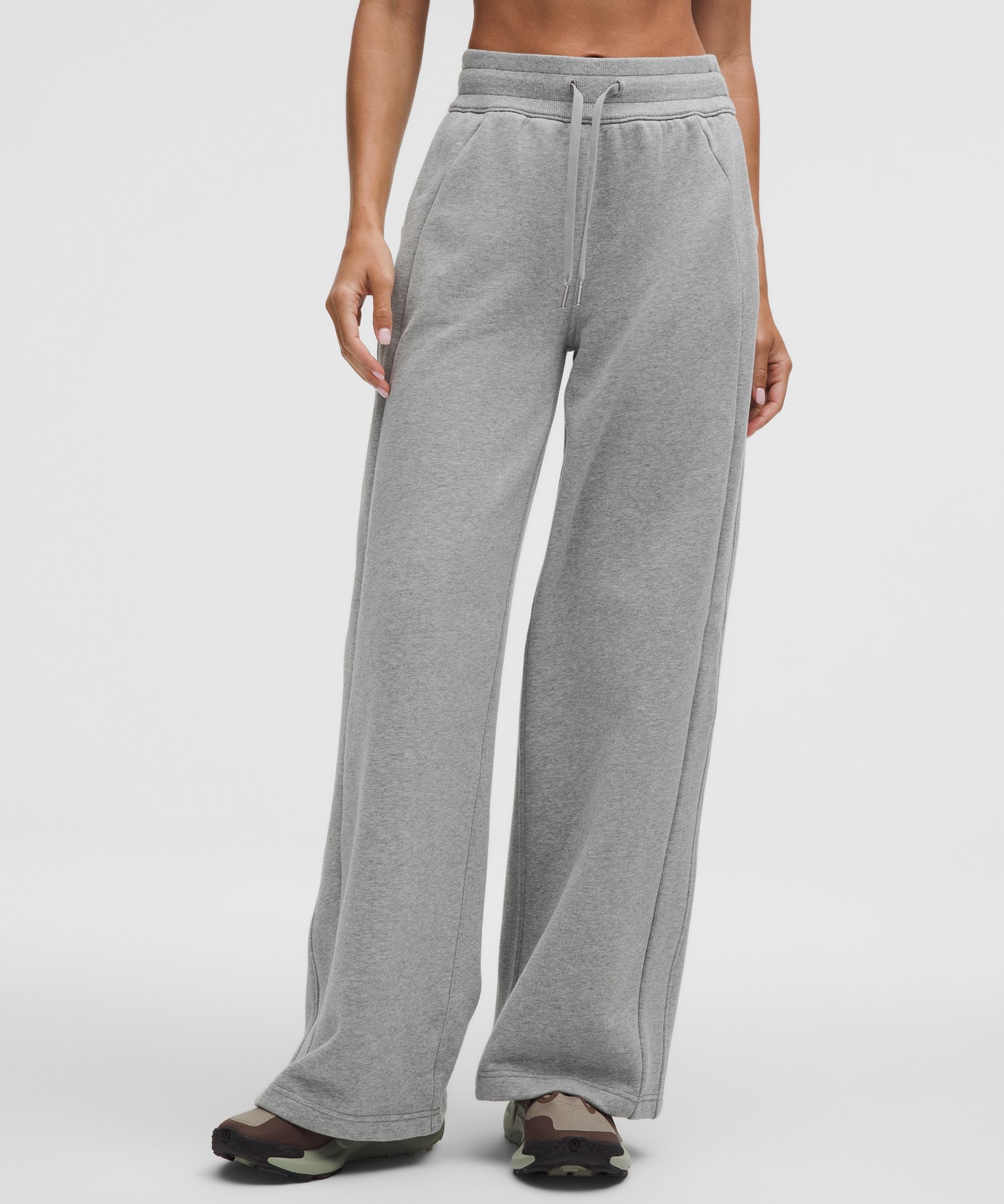 Swift Lululemon Sサイズ ワイドパンツ グレー Lululemon Mid-Rise fanatics lulu - Grey Solar - Pant Wide-Leg ヨガ・ピラティス