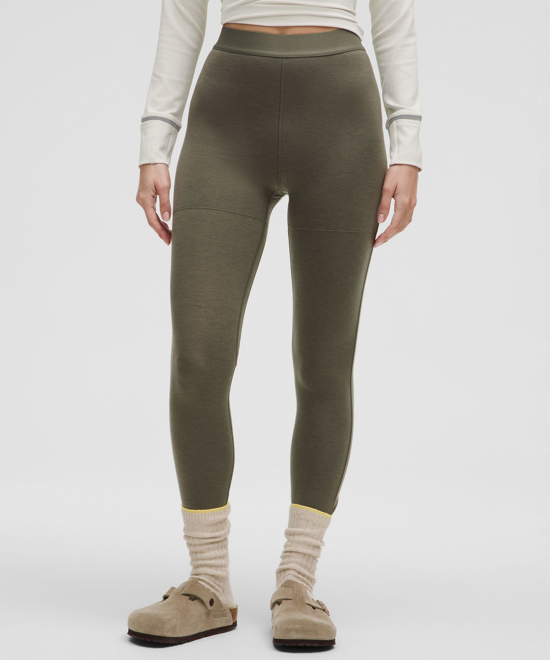 Lululemon khaki leggings hotsell