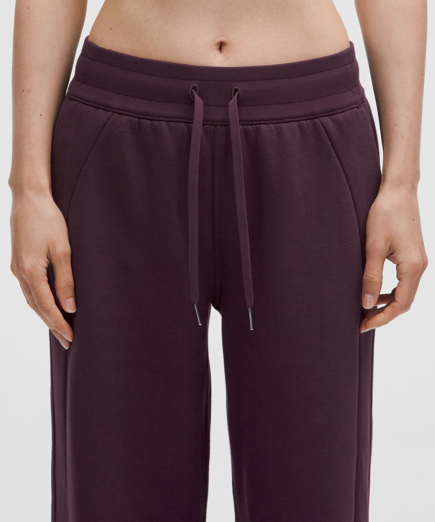 Lululemon Scuba Mid-rise Wide-leg Pant In Purple