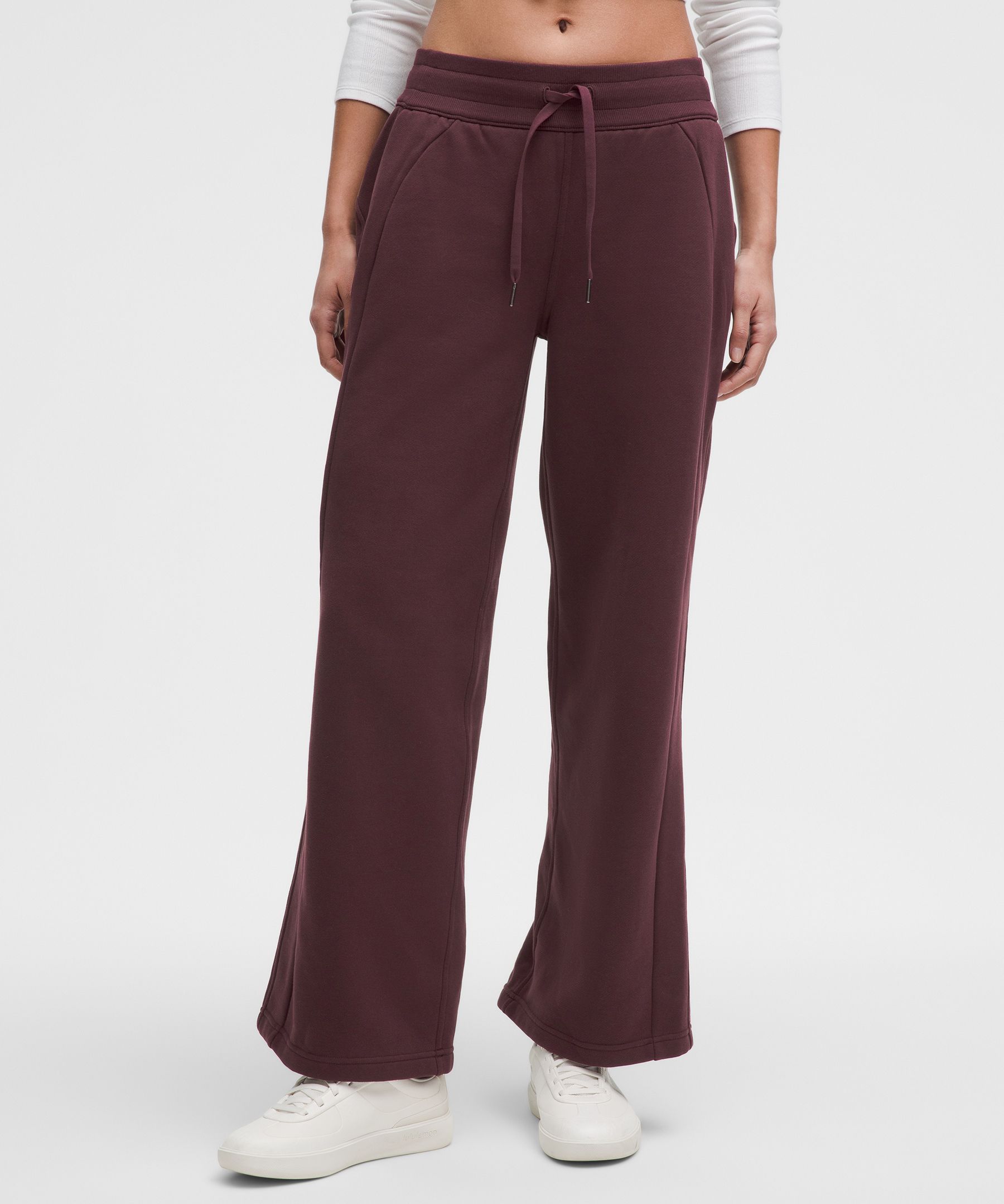 Scuba Mid-Rise Wide-Leg Pant