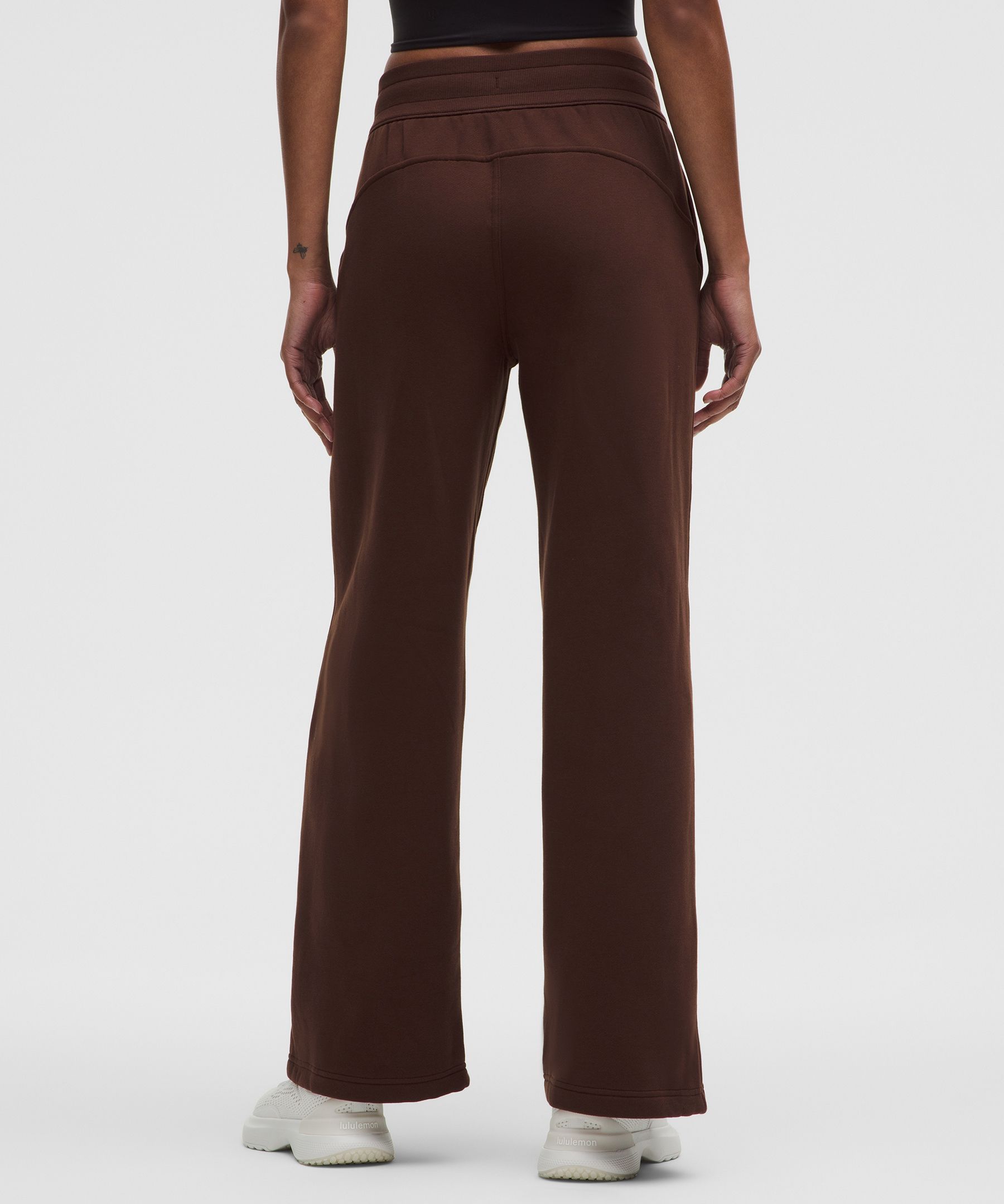 Shop Lululemon Scuba Mid-rise Wide-leg Pant Short