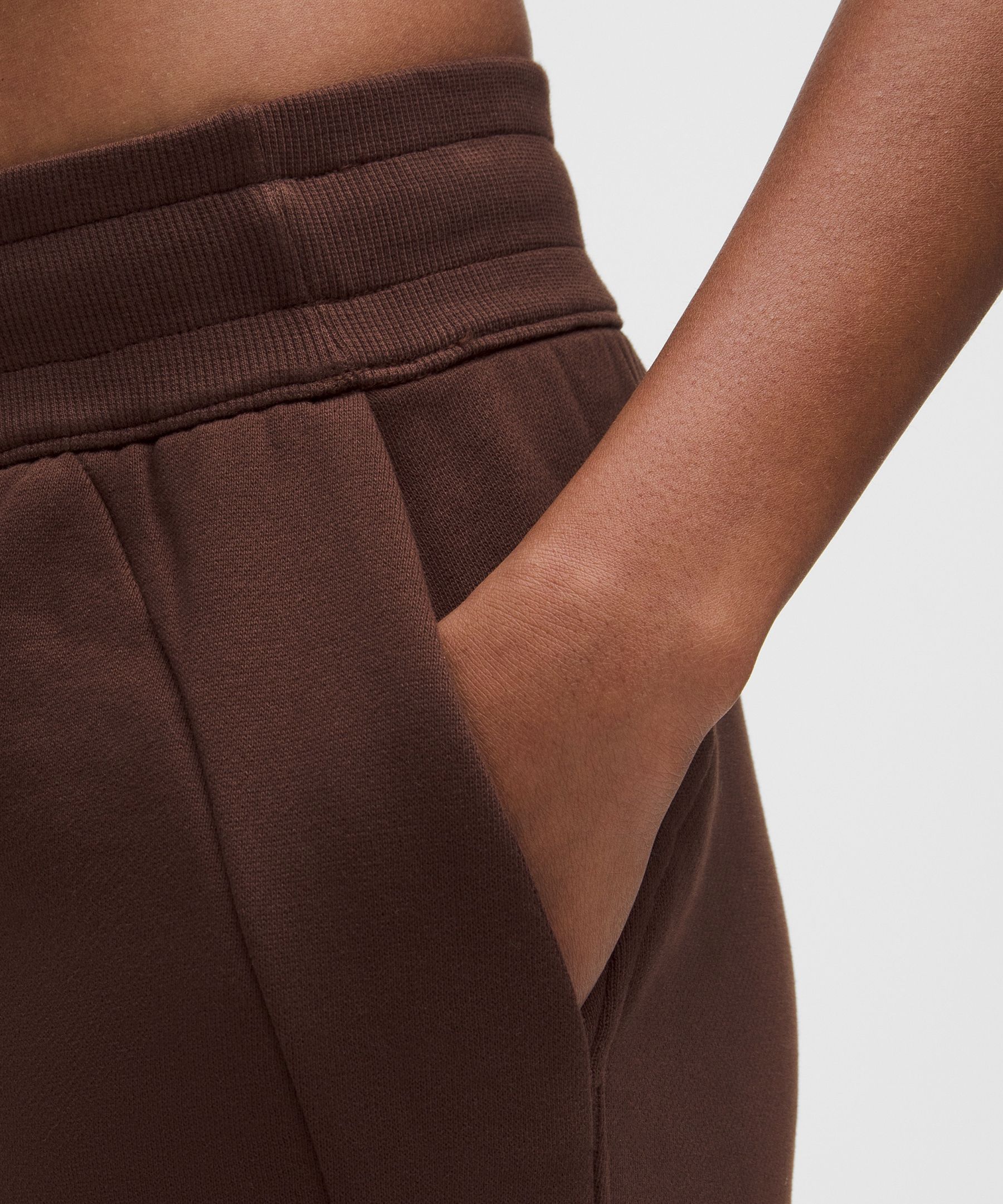 Shop Lululemon Scuba Mid-rise Wide-leg Pant Short