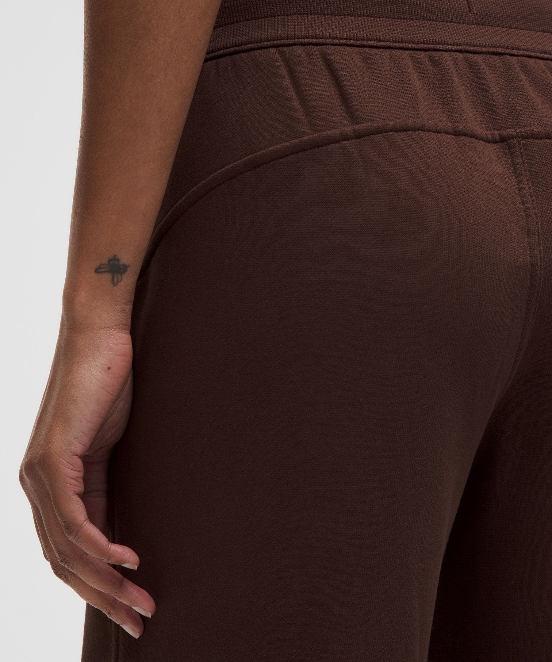 Shop Lululemon Scuba Mid-rise Wide-leg Pant Short