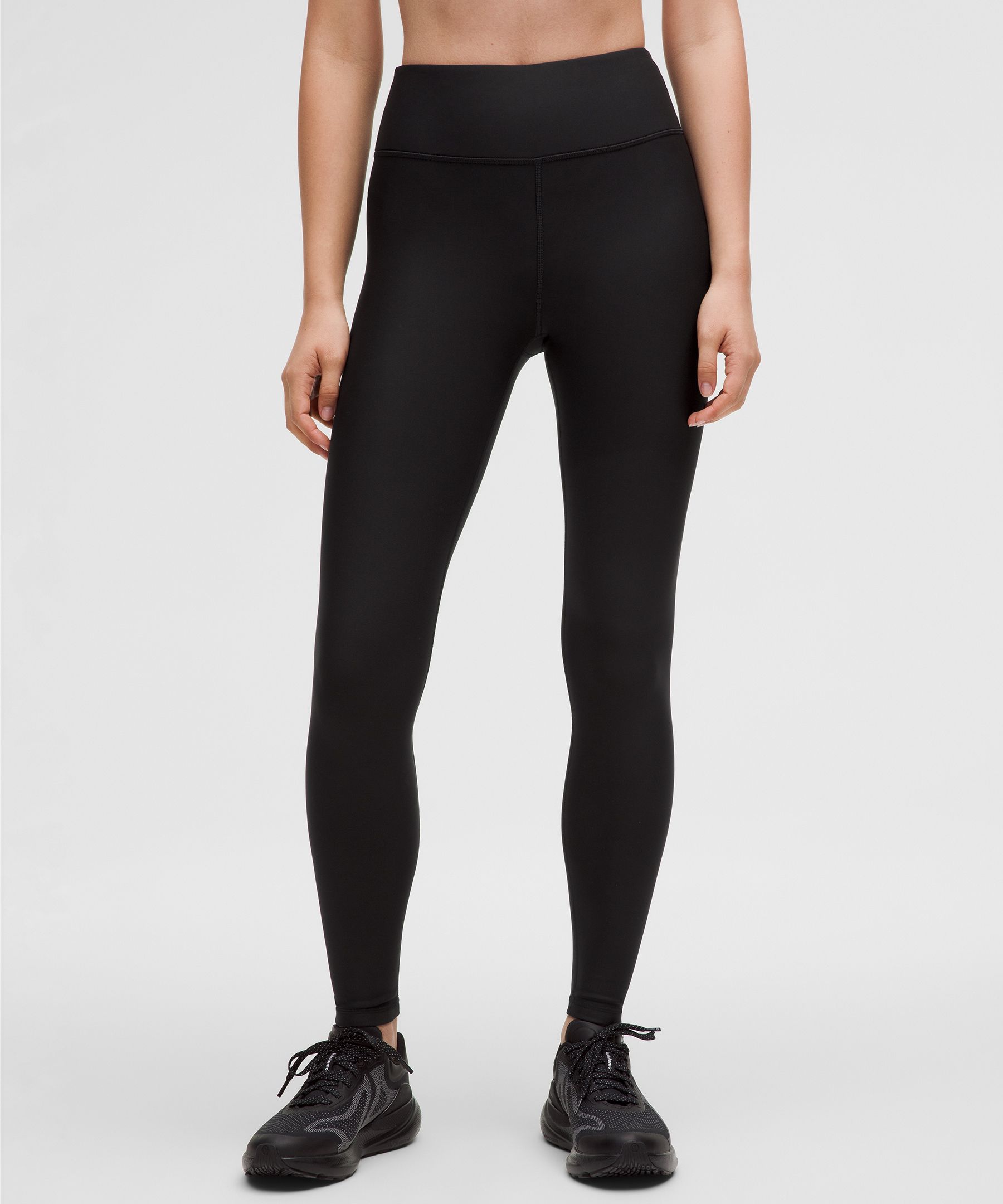 Fleece High-Rise Running Tight 28" - Black