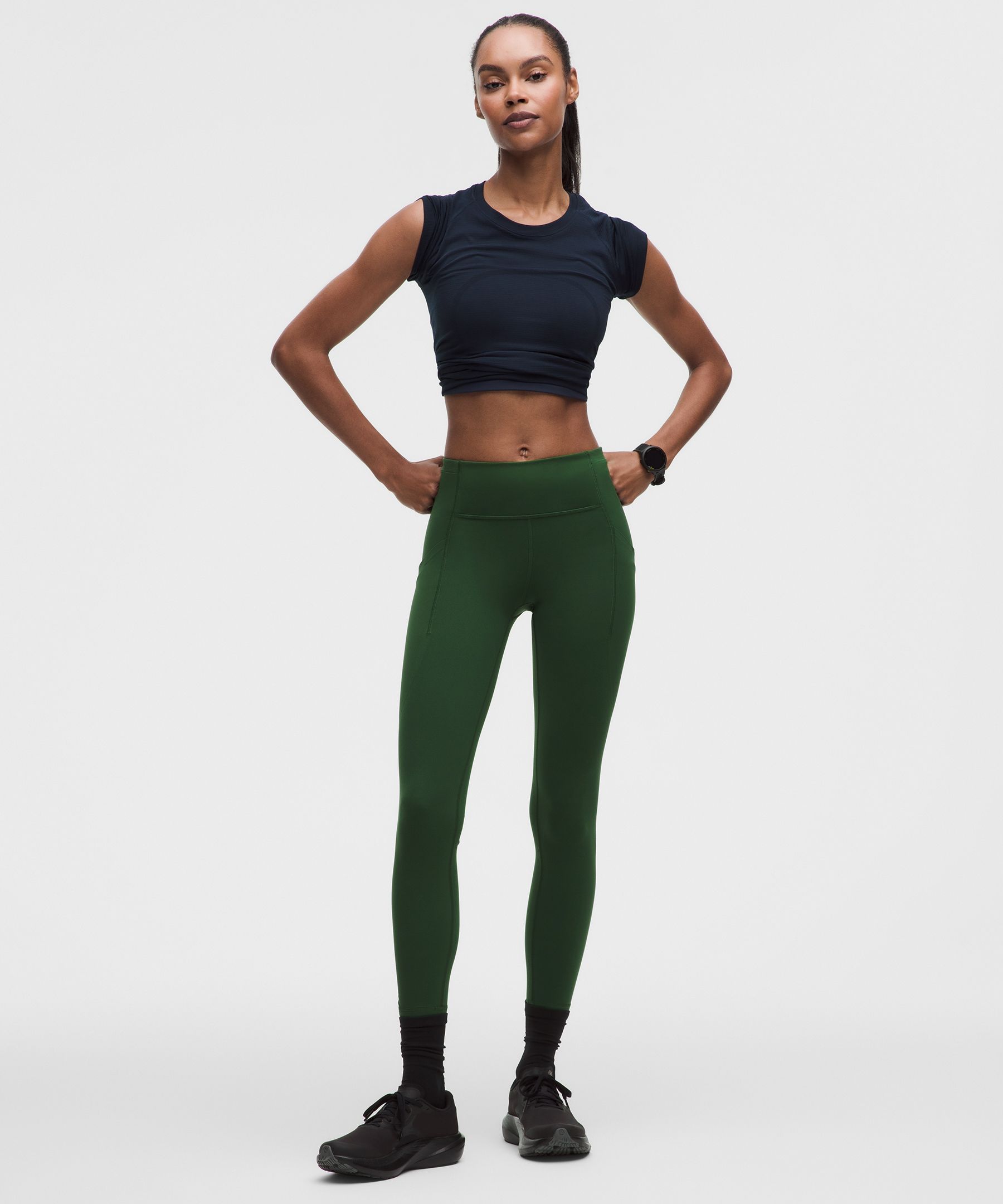 lululemon – Women’s Swift Speed High-Rise Tight Leggings – 25″ – Color Green – Size 4