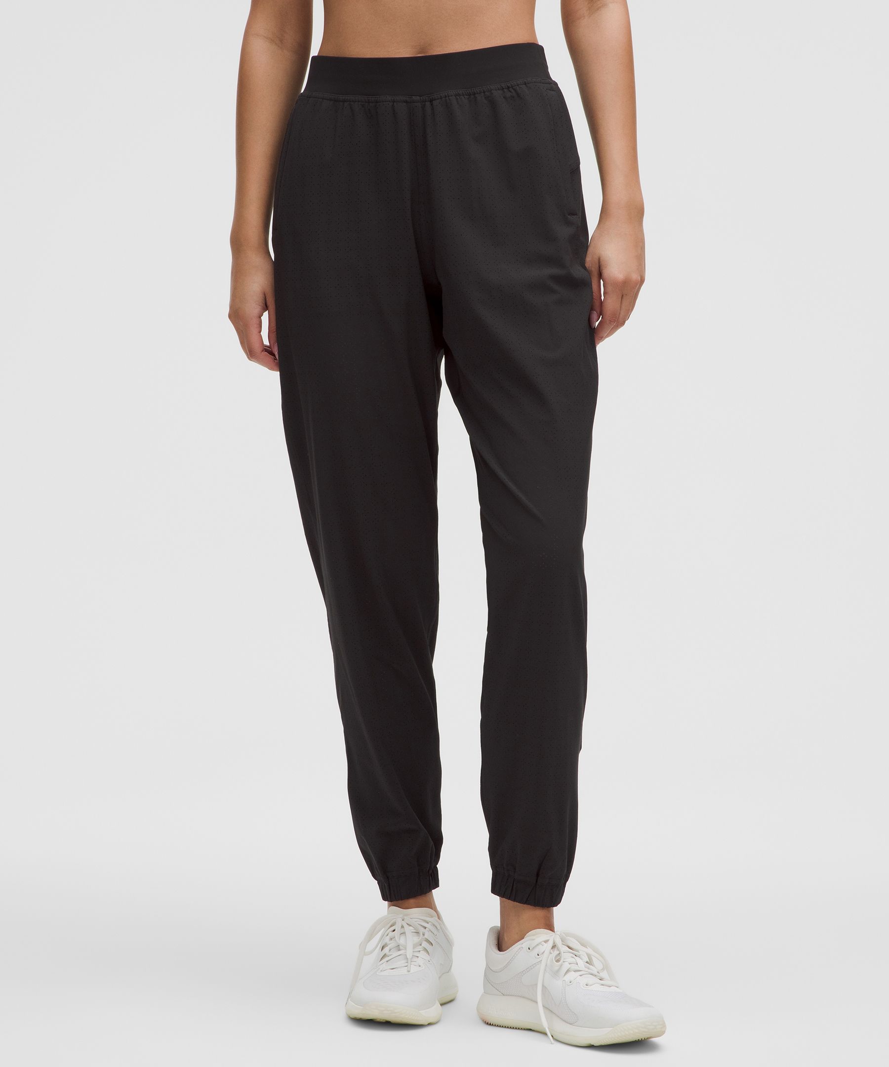 Adapted State Perforated High-Rise Jogger - Black,Neutral