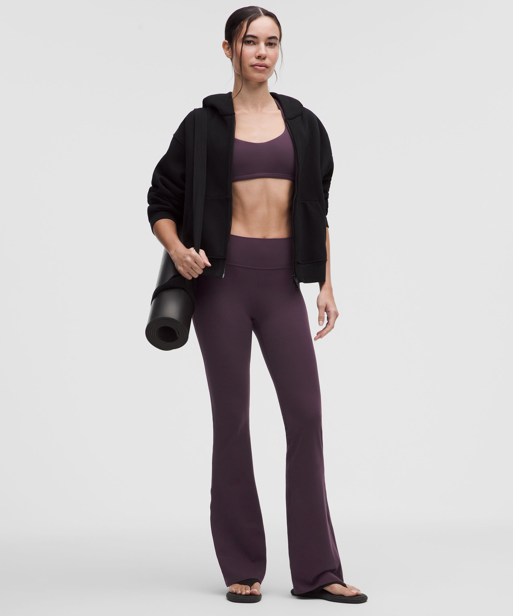 Groove Nulu High-Rise Flared Pant - Purple