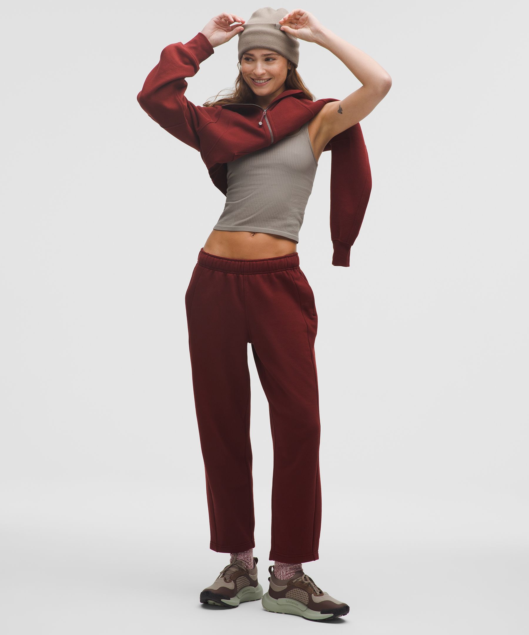 Lululemon Scuba Mid-rise Tapered Pant 7/8 Length In Multi