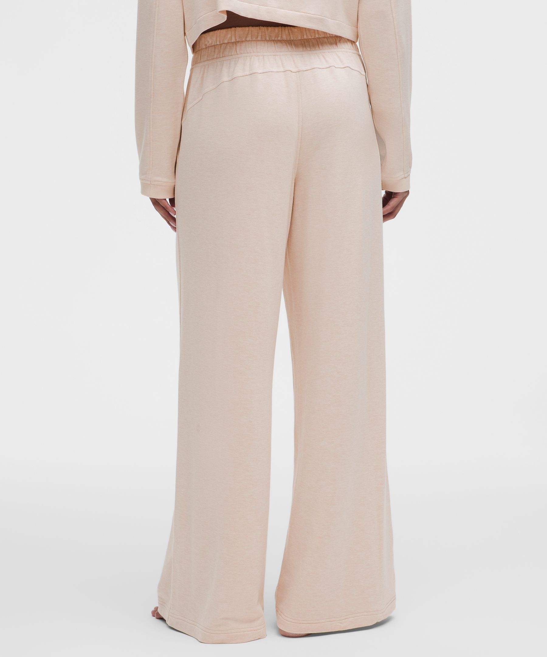 BeCalm Mid-Rise Wide-Leg Pant - White