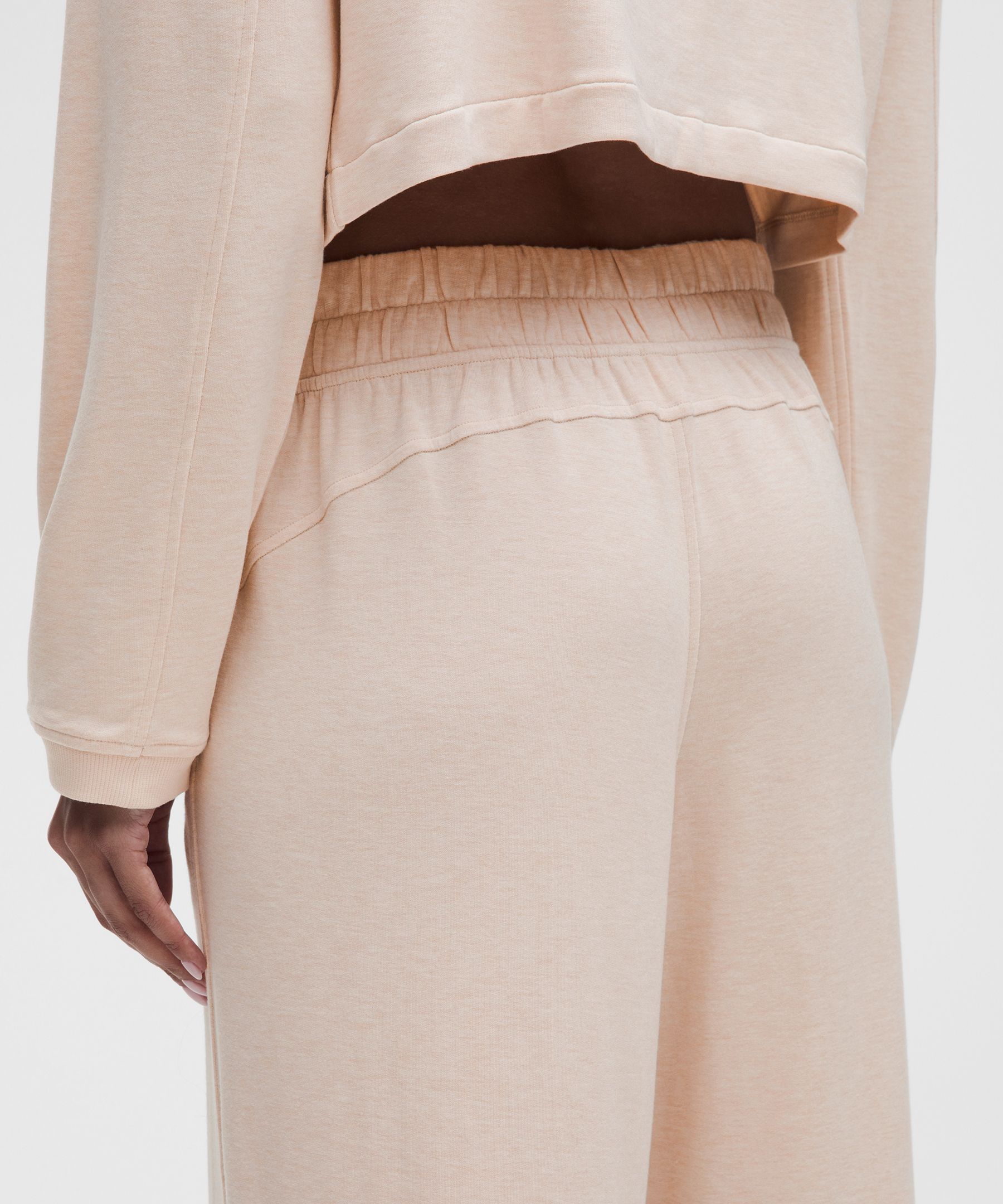 BeCalm Mid-Rise Wide-Leg Pant - White