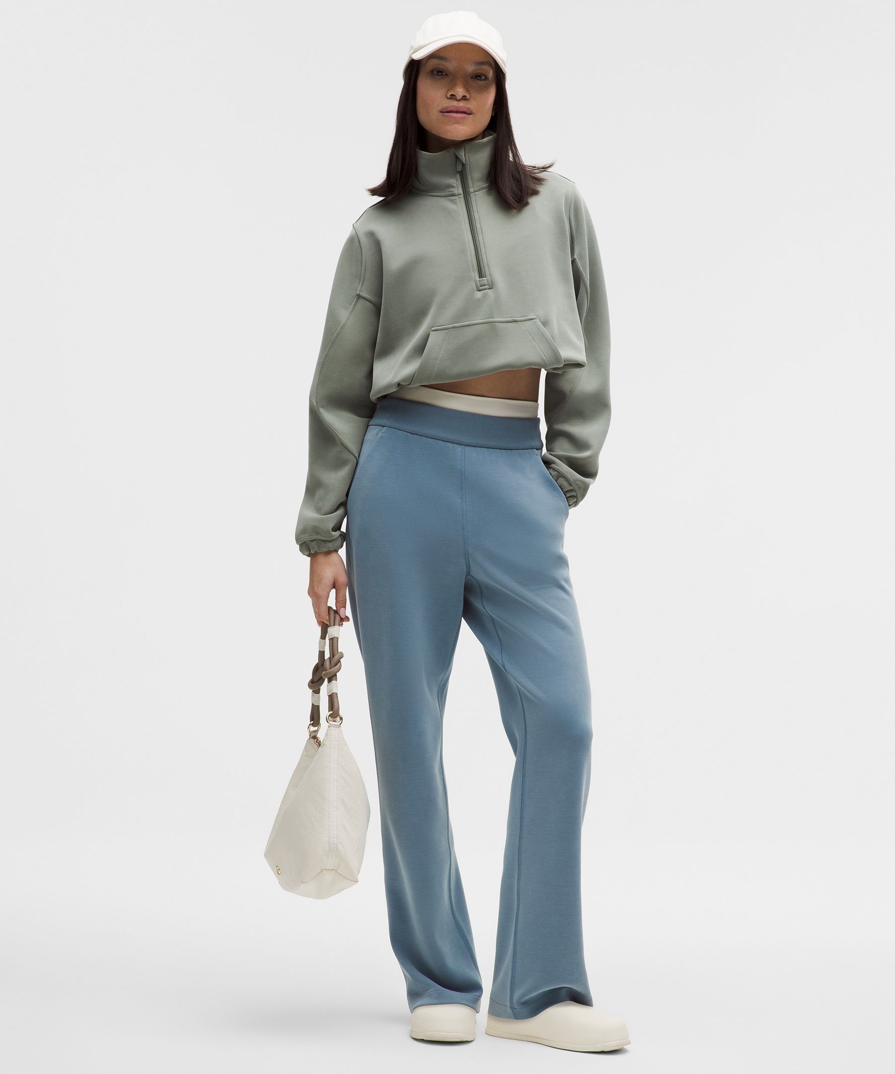 Softstreme ハイライズ ストレートレッグパンツ *アジアフィット