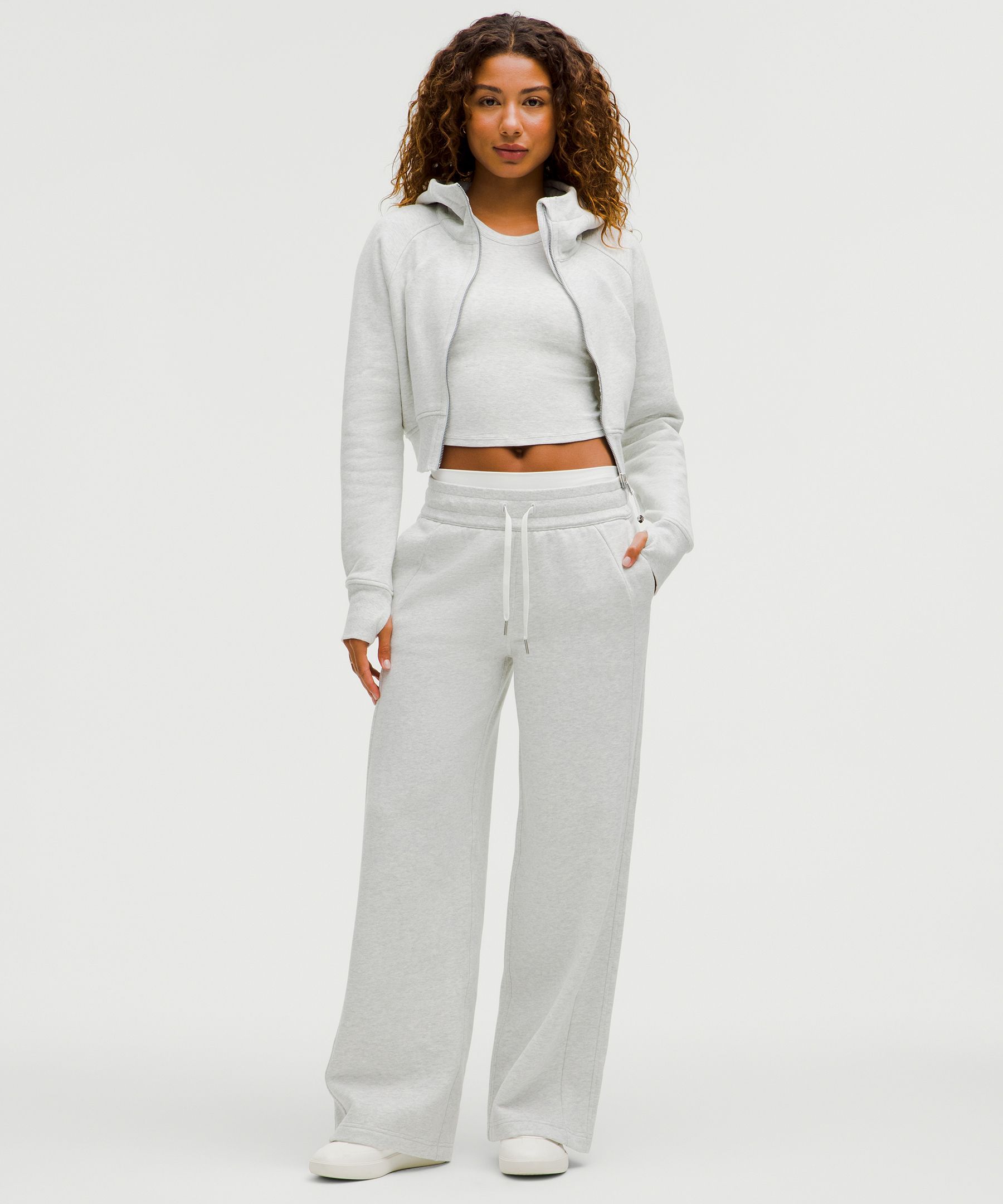 Scuba Mid-Rise Wide-Leg Pant *Short