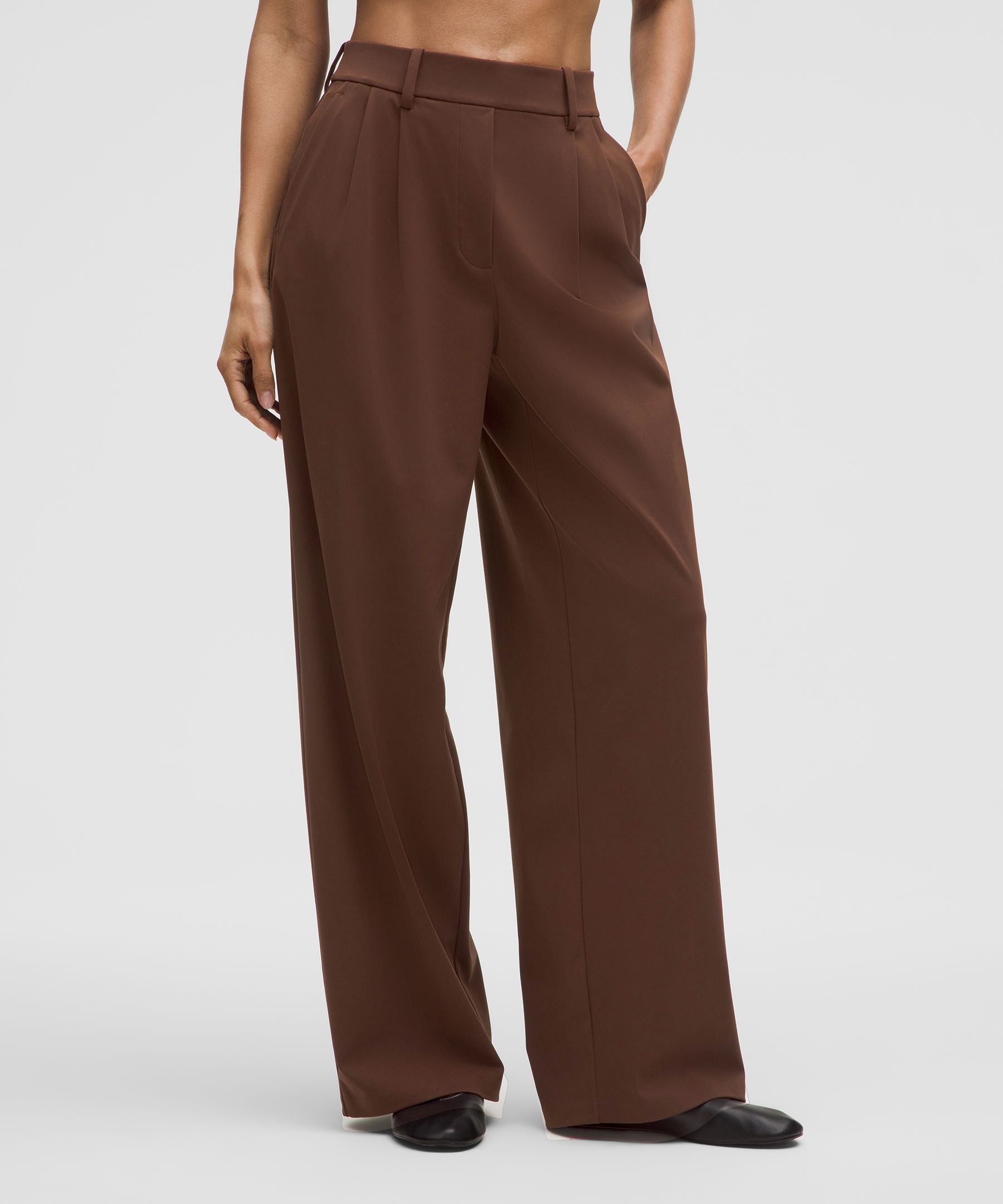 Daydrift High-Rise Trouser Short - Brown