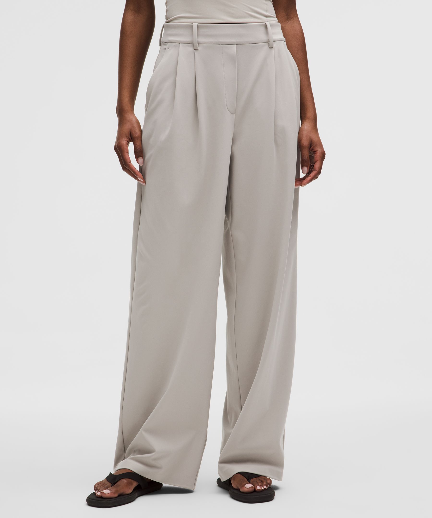 Pantalon habillé jambe large taille haute en Daydrift