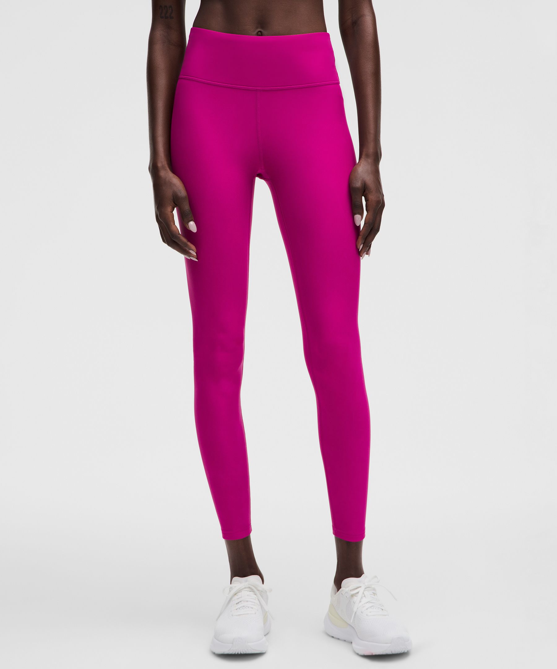 Fleece High-Rise Running Tight 28" - Pink