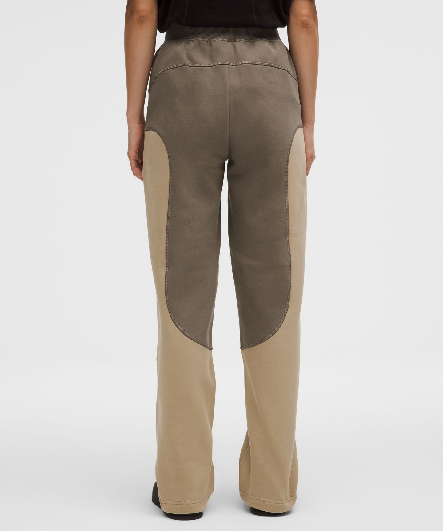 Женские брюки Lululemon Cotton Fleece Mid-Rise Straight-Leg Pant *Slnsh Collection, цвет: Дубовый — фото 3