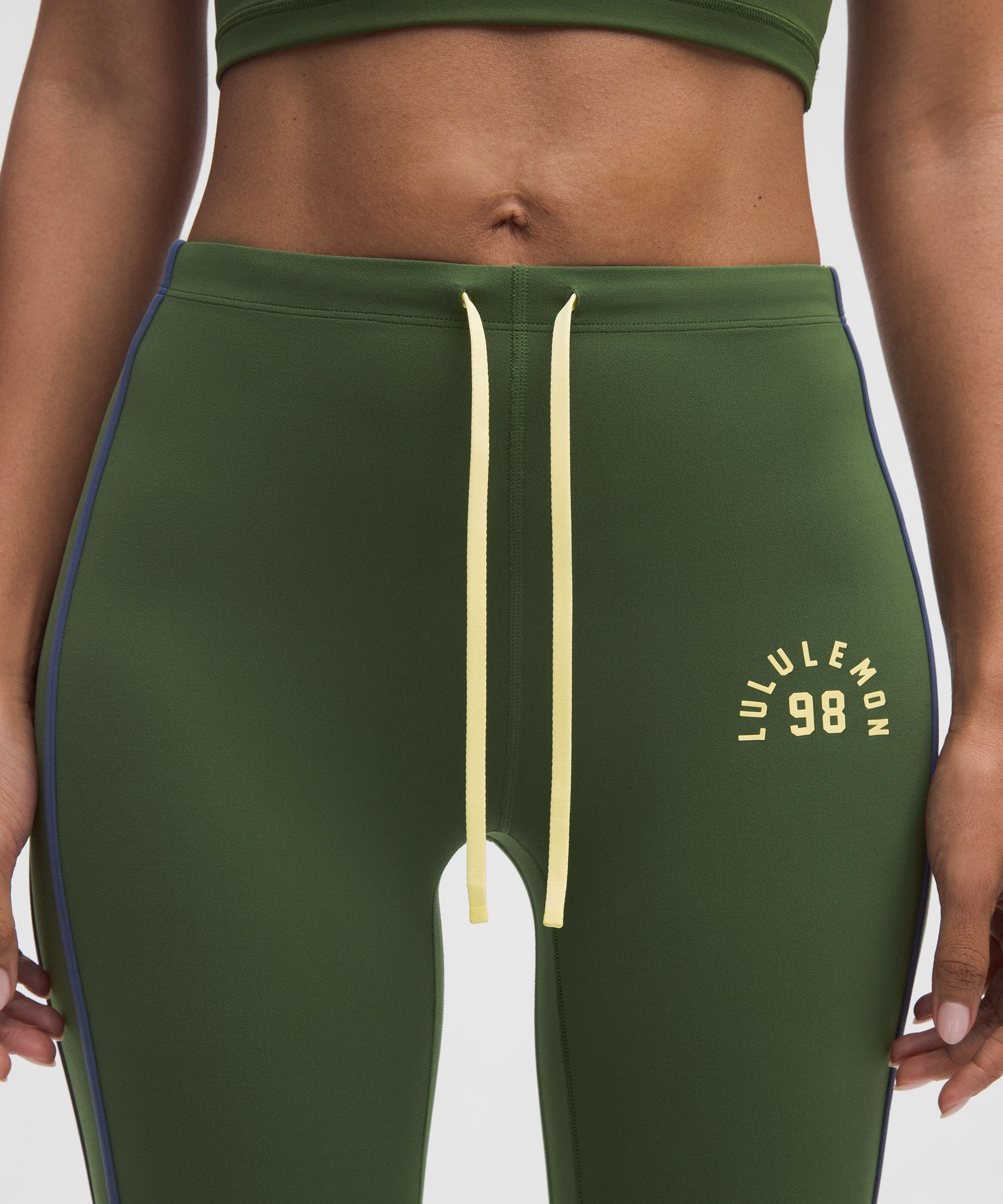 Nulu Sporty Trim Mid-Rise Flared Pant