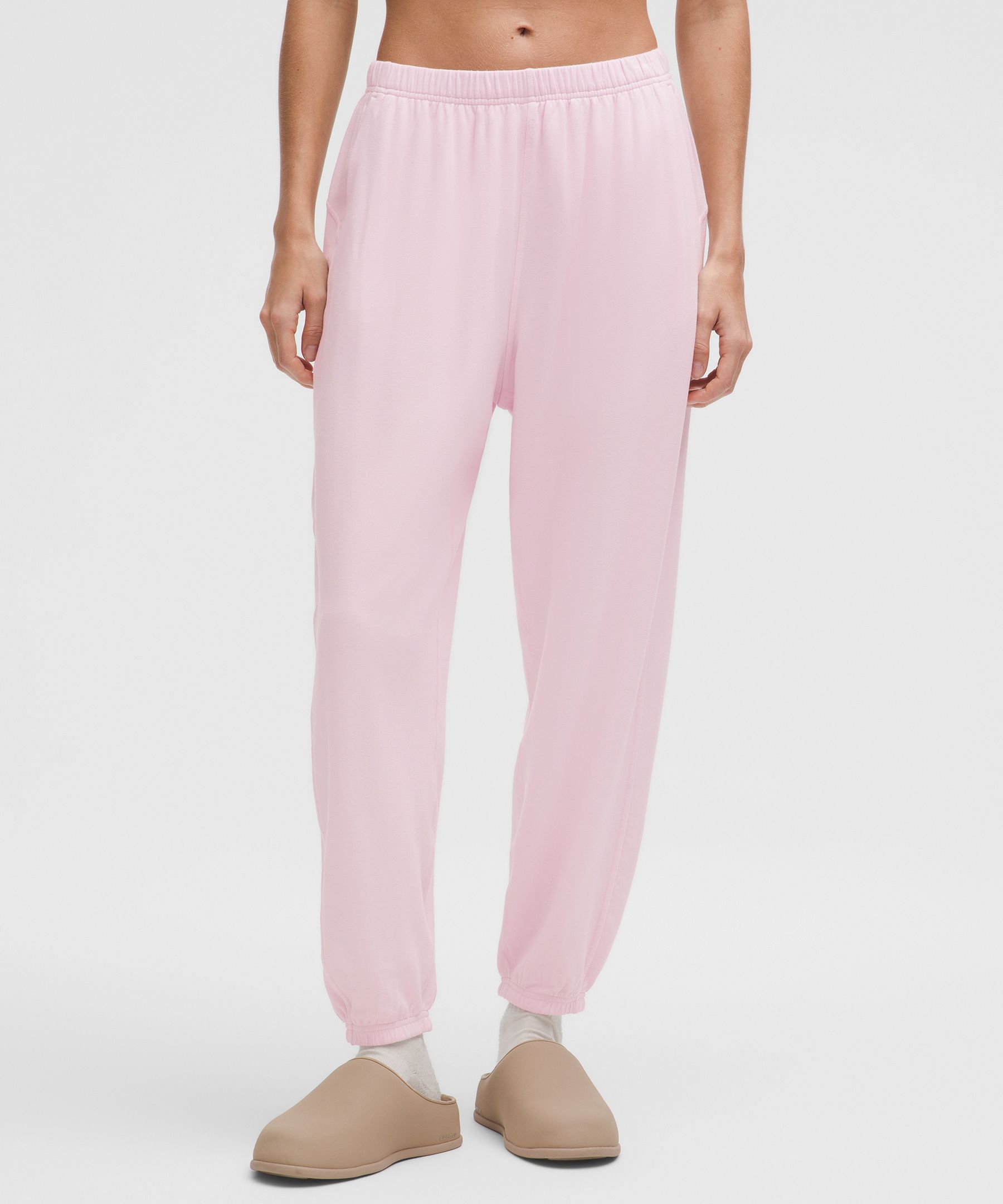 Lululemon Becalm Oversized Mid-rise Pant In Pink