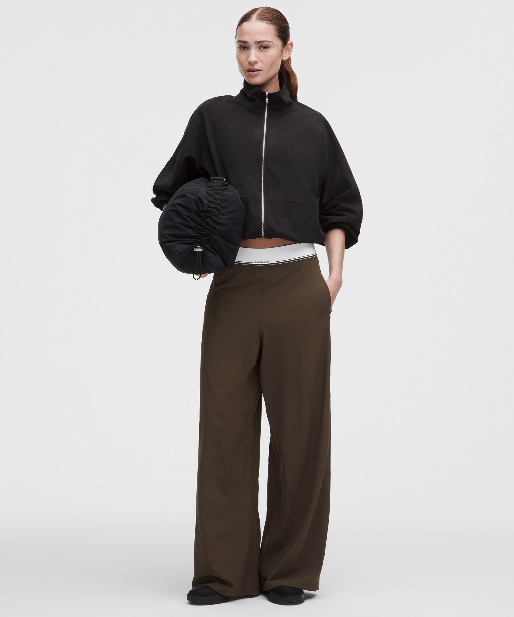 Swift High-Rise Wide-Leg Pant *Logo Waistband