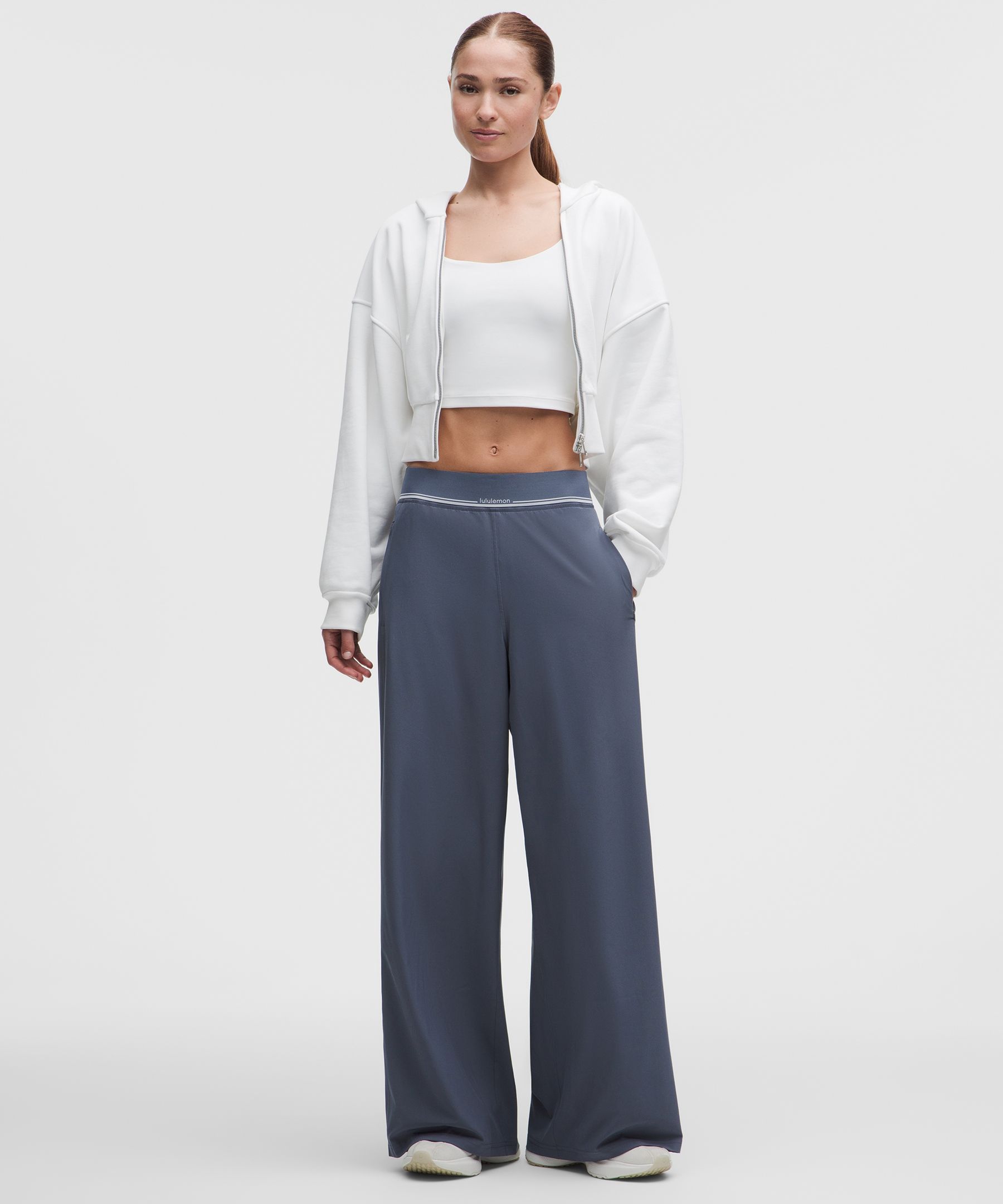 Swift High-Rise Wide-Leg Pant *Logo Waistband