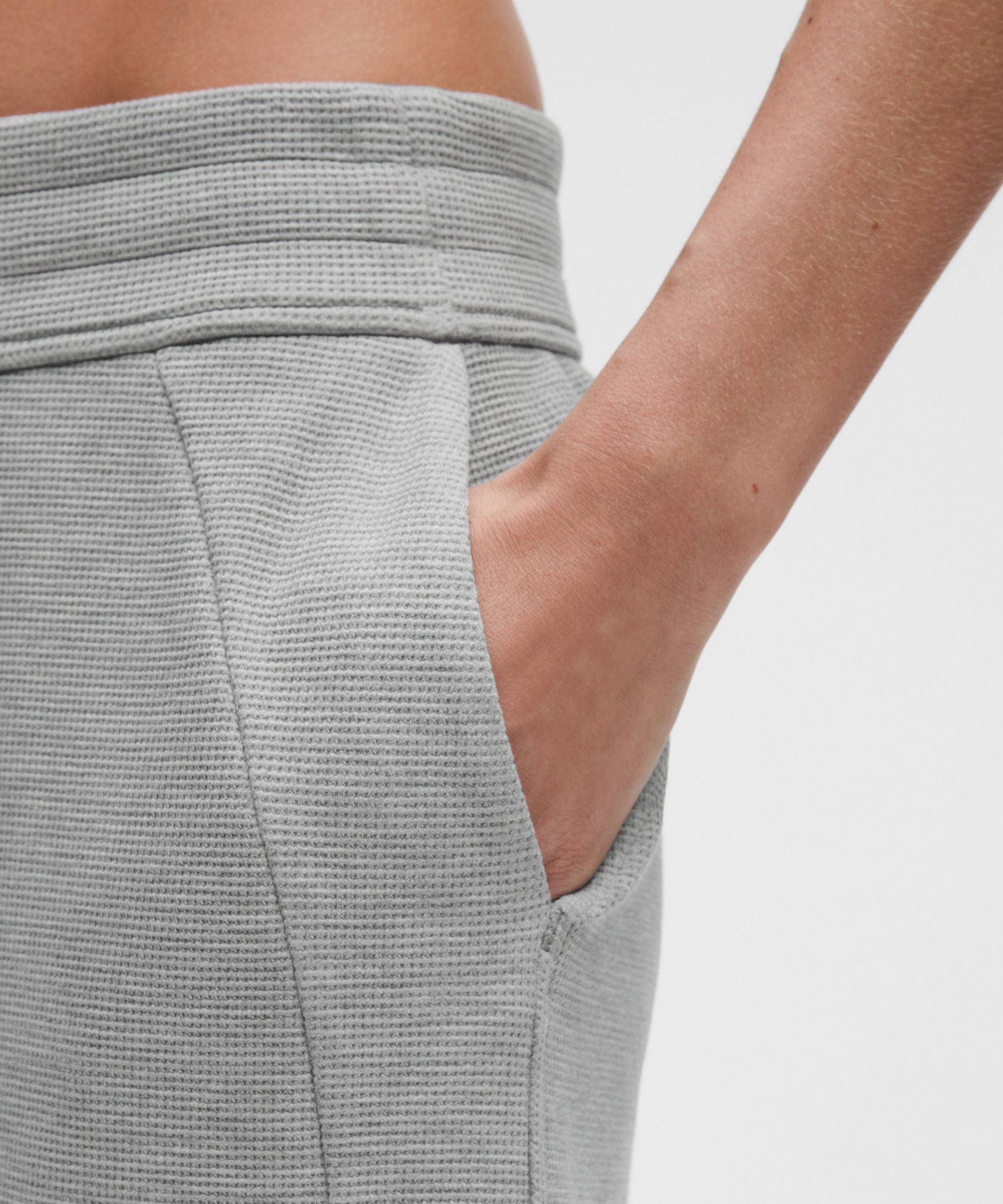Scuba Mid-Rise Wide-Leg Pant *Waffle