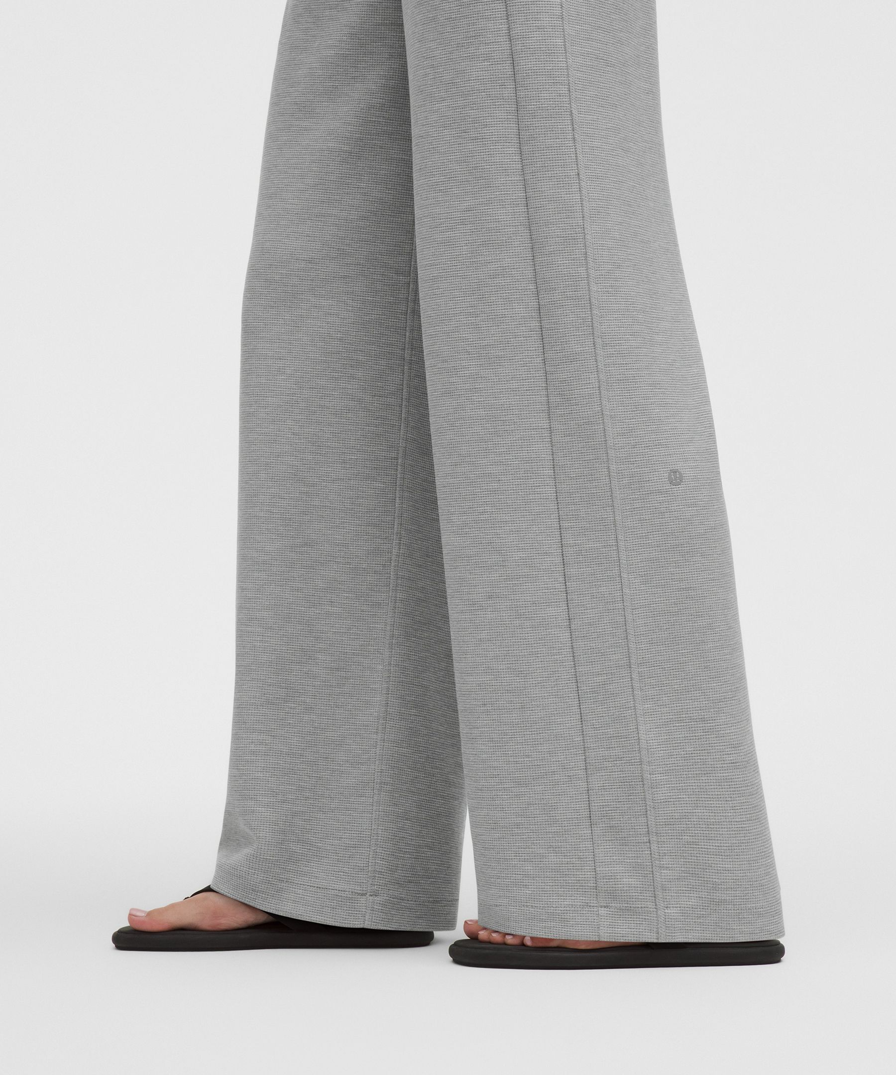 Scuba Mid-Rise Wide-Leg Pant *Waffle