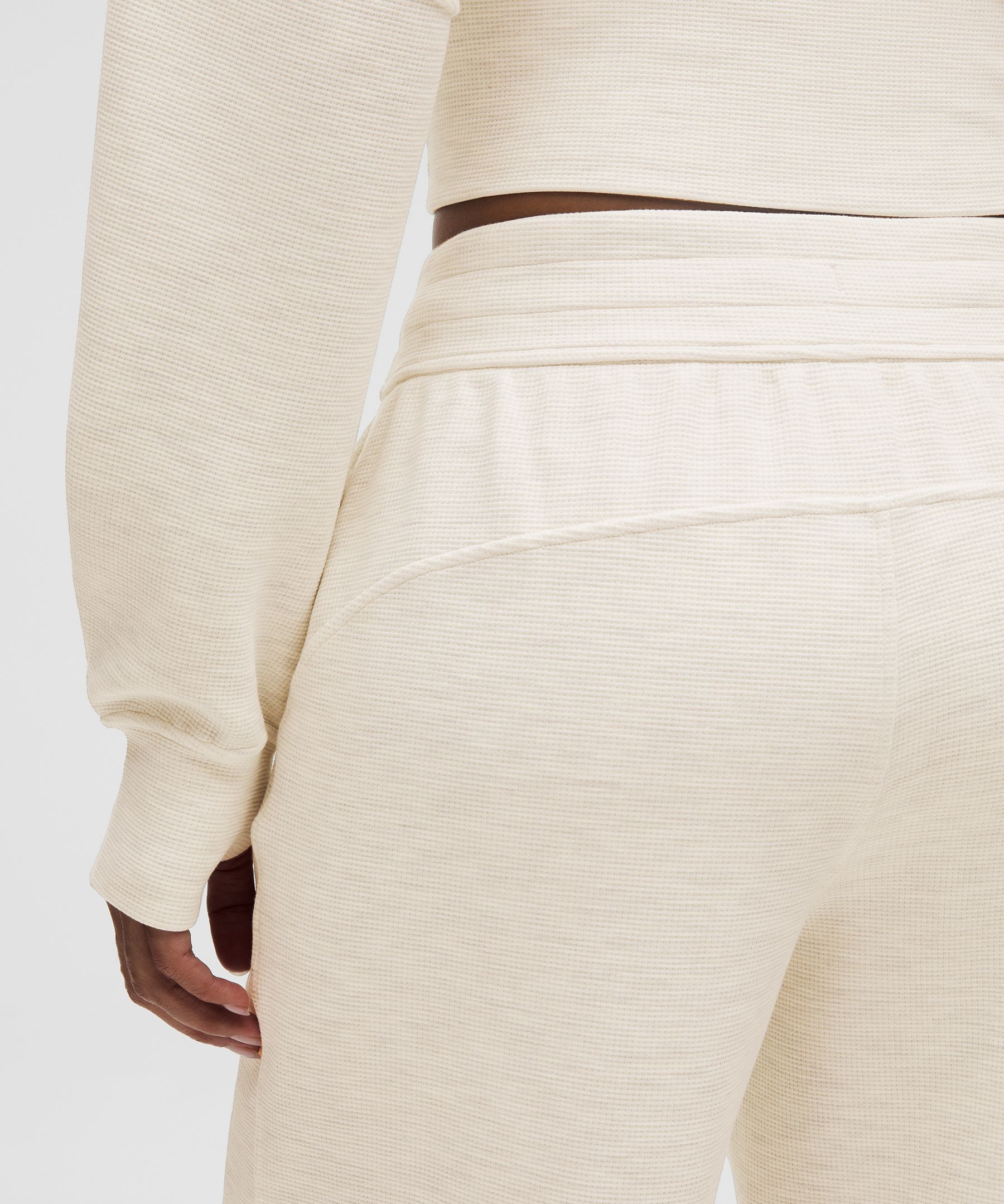 Scuba Mid-Rise Wide-Leg Pant *Waffle