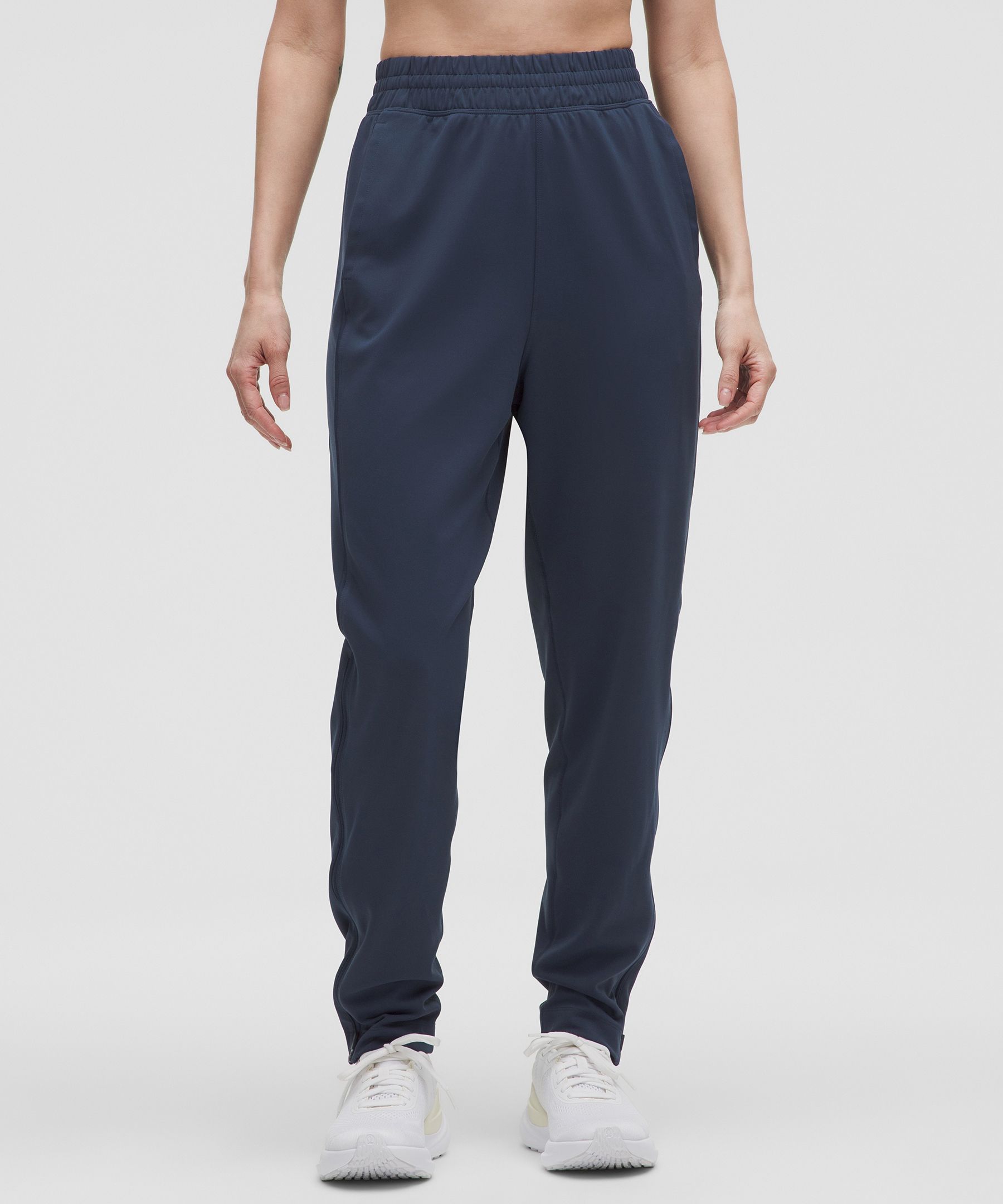 ウィメンズ Everlux ハイライズ ジップレッグトラックパンツ アジアフィット Club Blue サイズ L lululemon