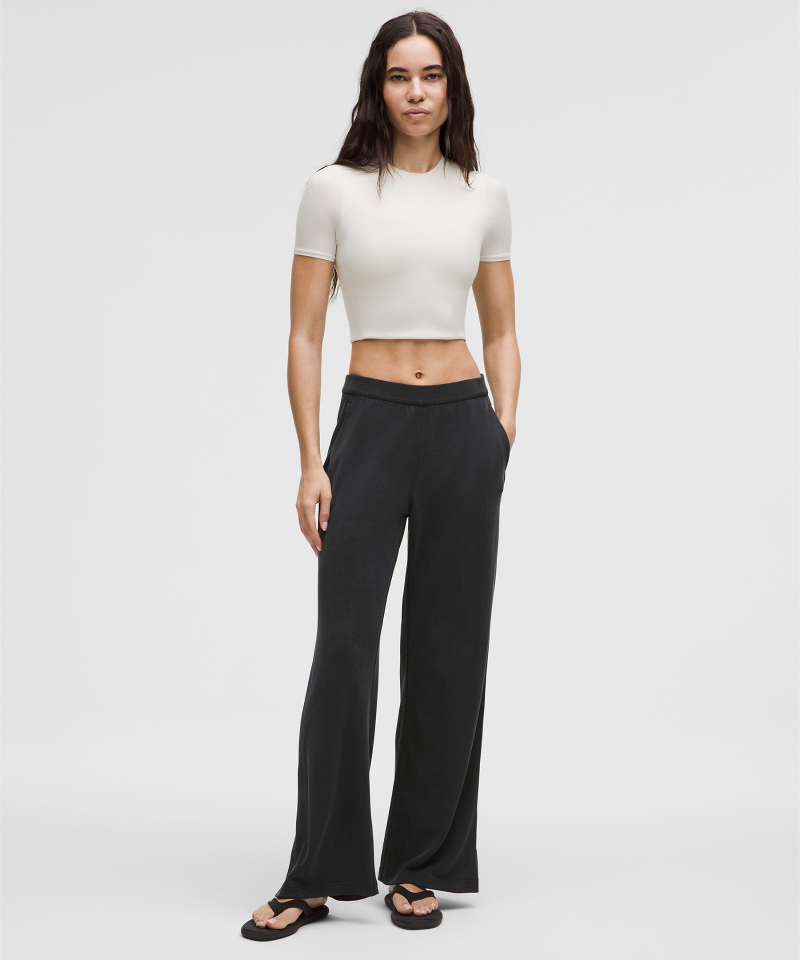 Lululemon Softstreme High-Rise Wide-Leg Pique Pant *Regular — фото 2