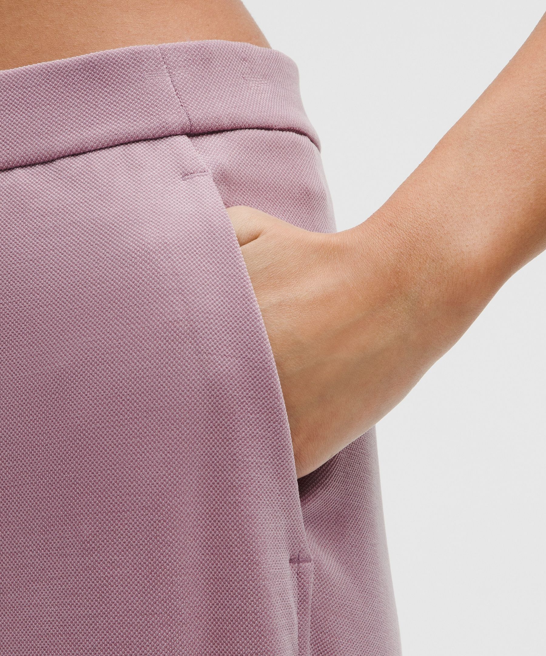 Lululemon Softstreme High-rise Wide-leg Pique Pants Regular