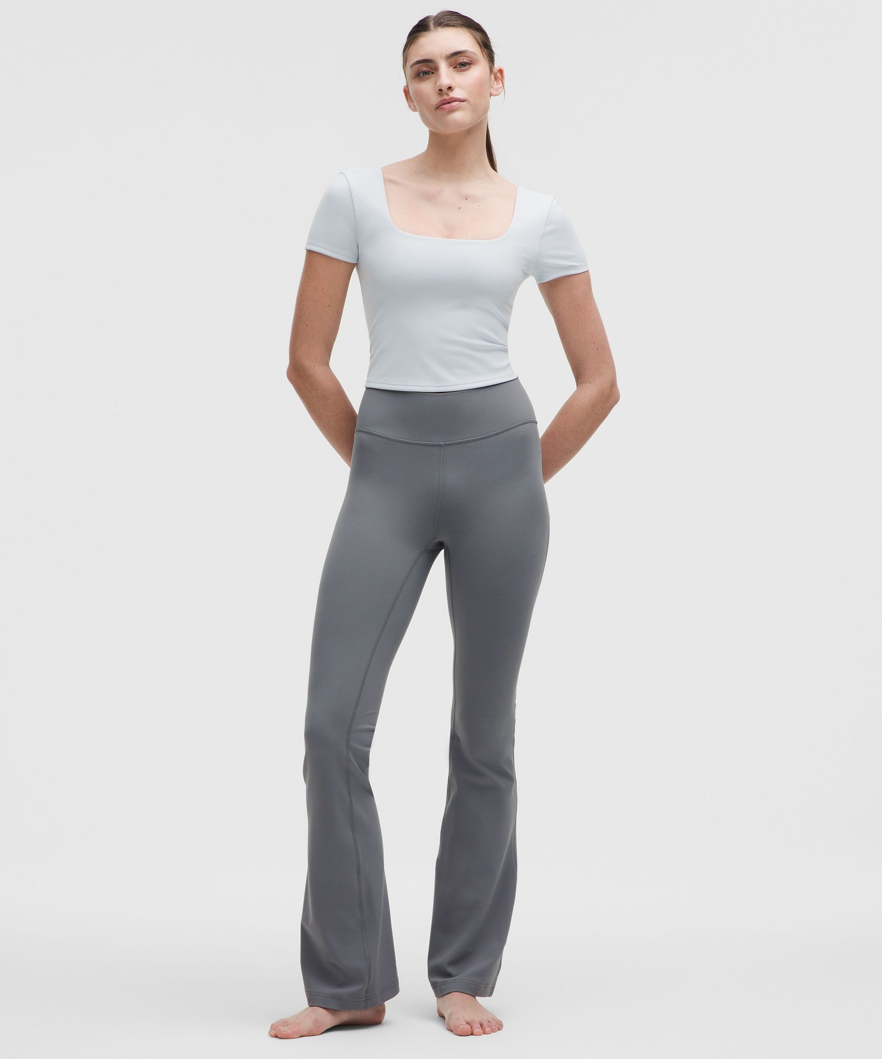 Shop Lululemon Groove High-rise Nulu Flared Pant Tall