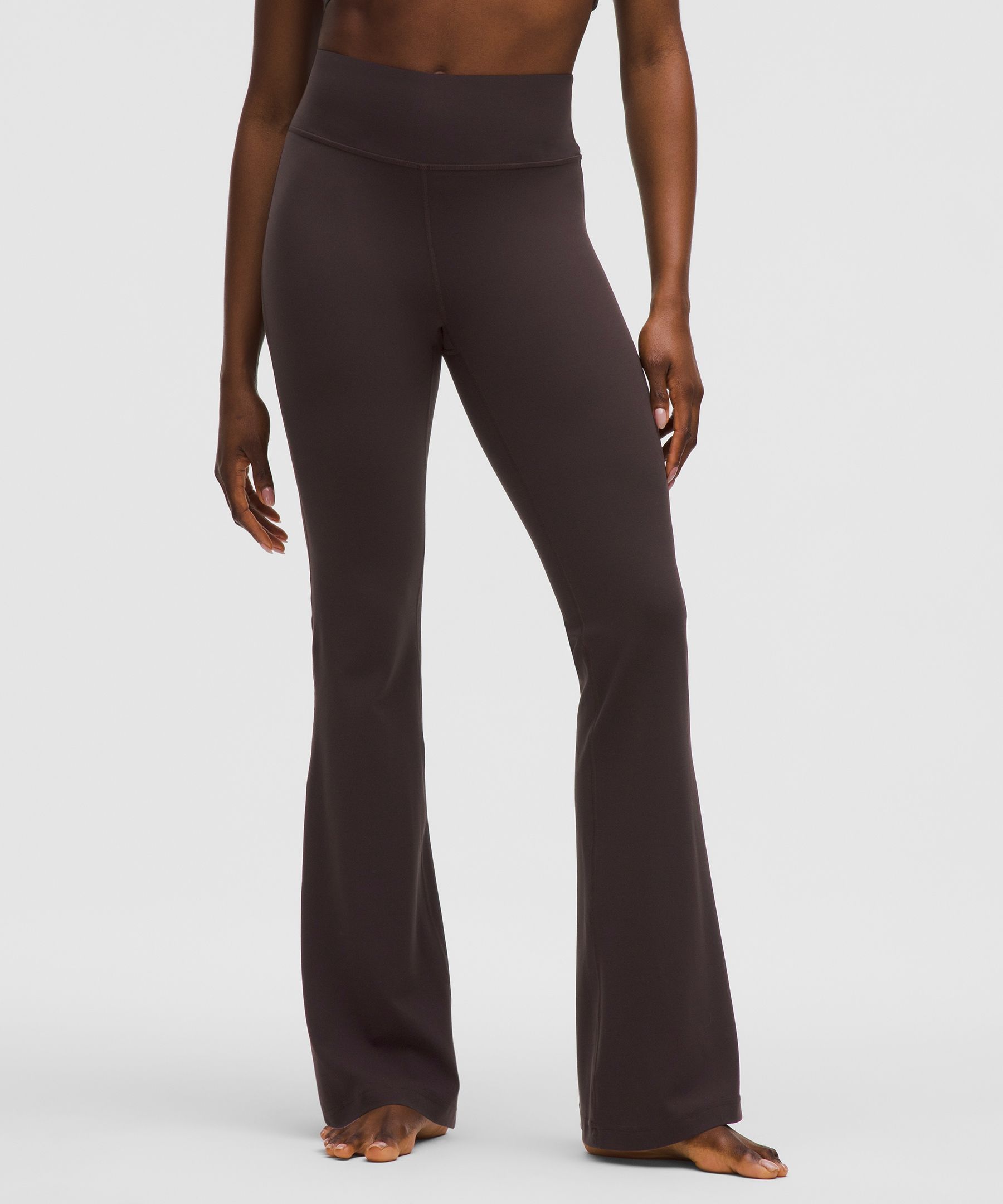 Lululemon Groove Nulu High-rise Flared Pant In Brown
