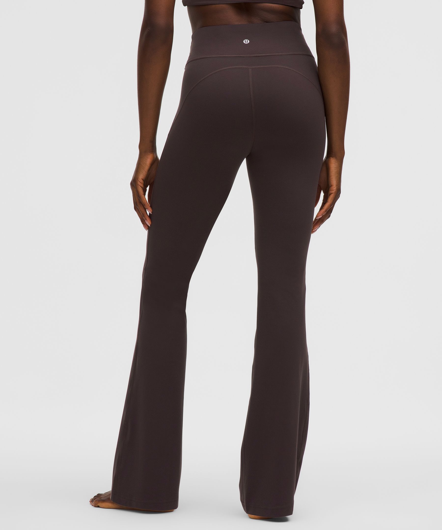 Lululemon Groove Nulu High-rise Flared Pant In Brown