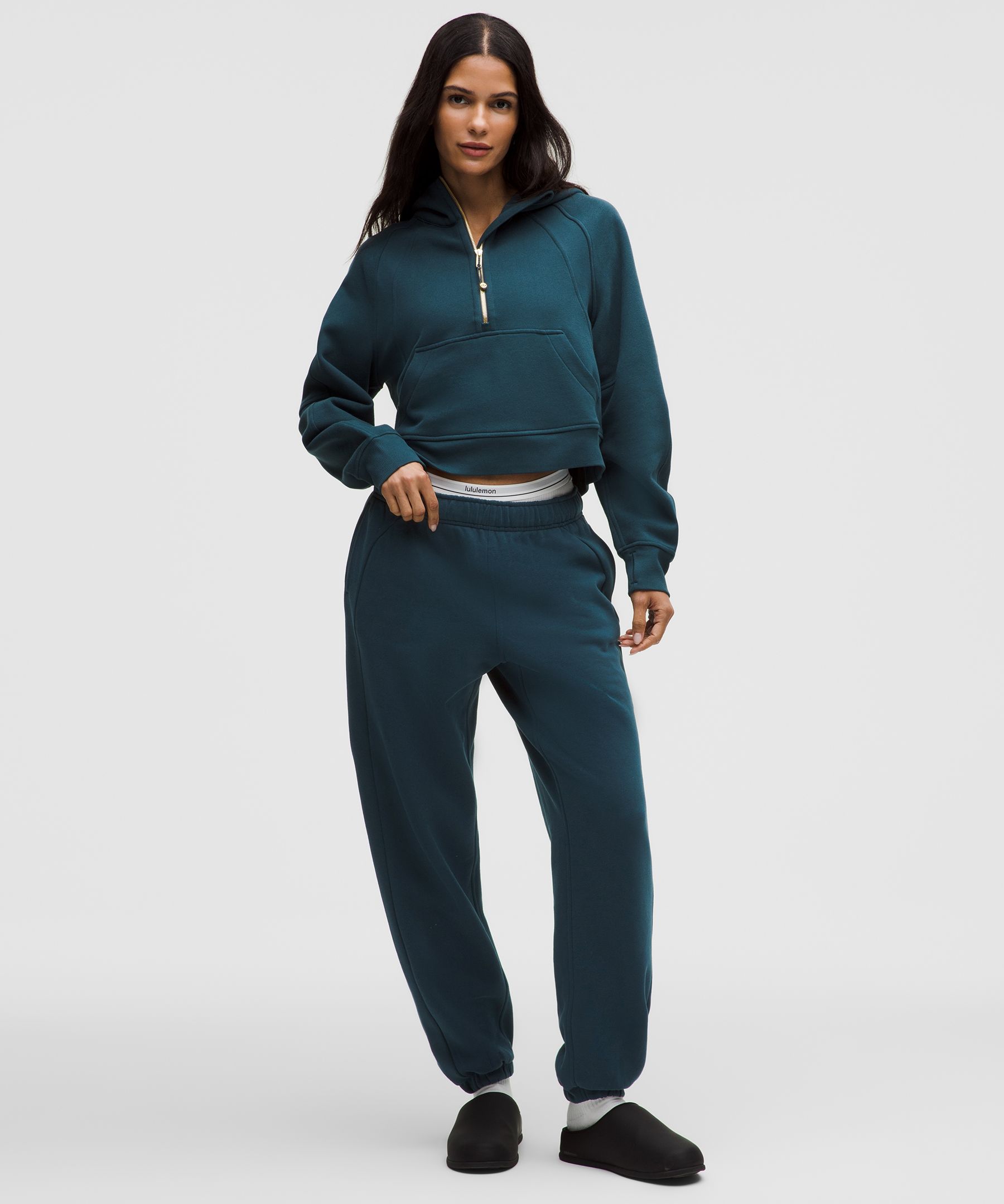 Lululemon Scuba Mid-rise Oversized Jogger In Green