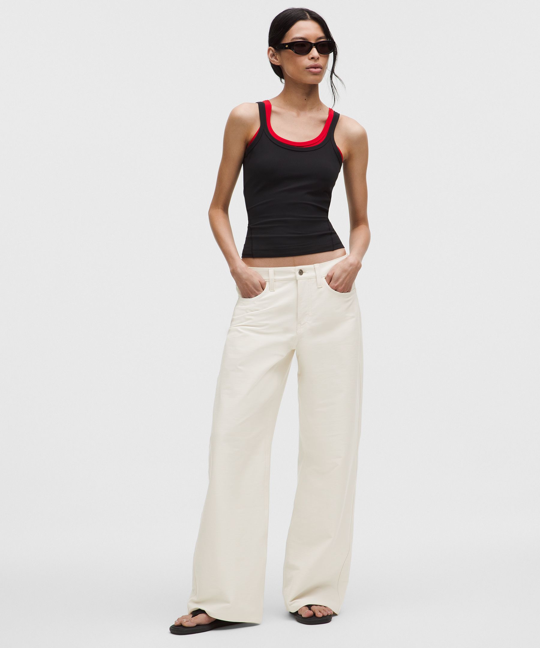 EasyFive Low-Rise Classic Wide-Leg Pant 